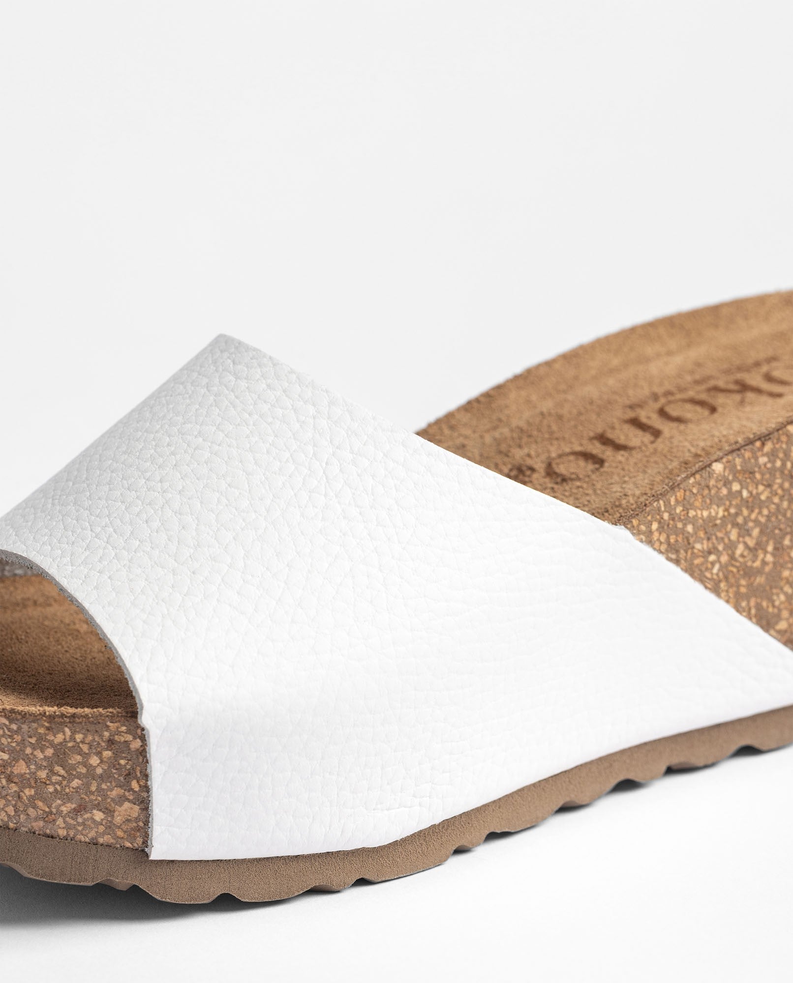 Yokono Bari 265 sandalo zeppa donna bianco in pelle