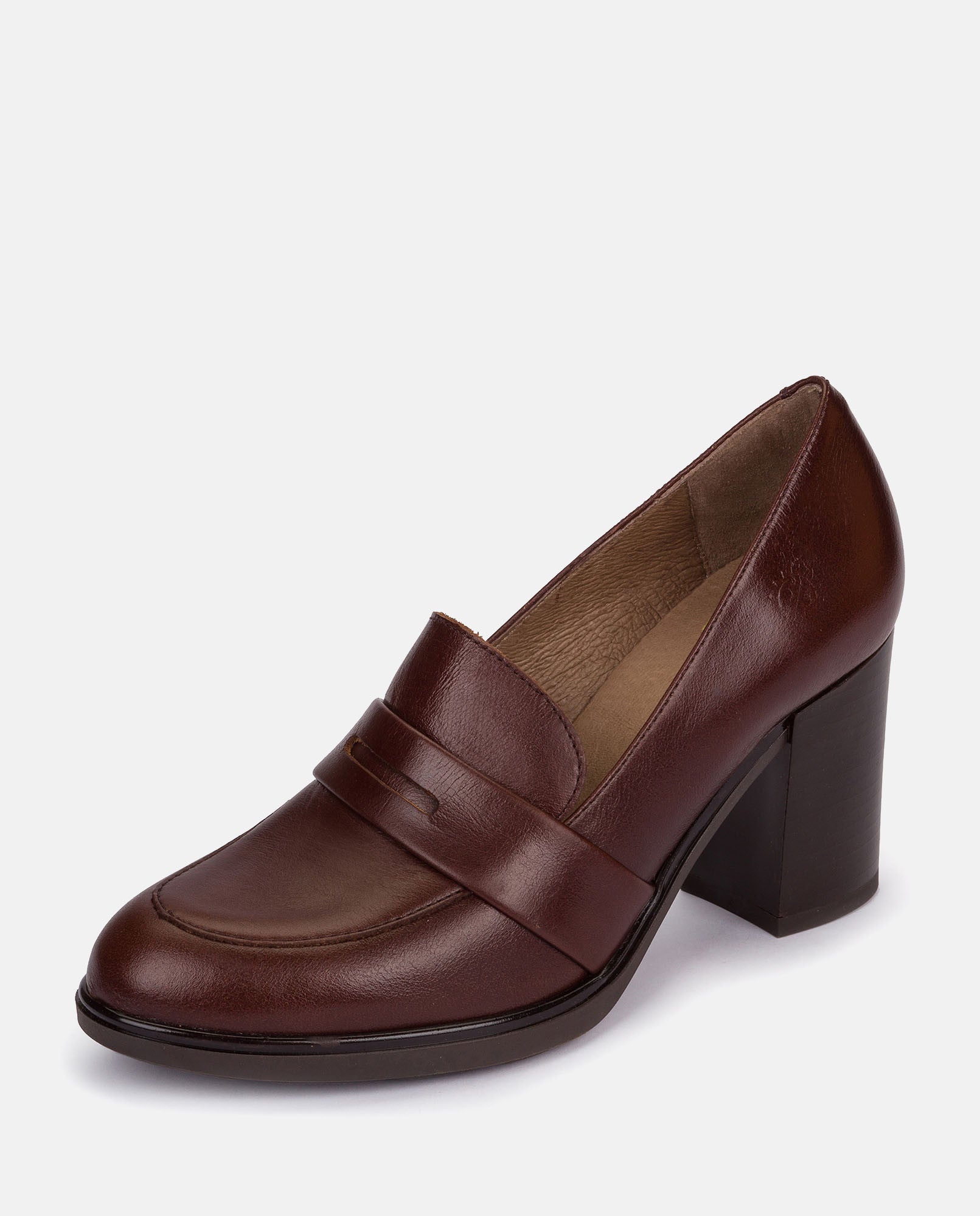 Yokono Kiel-001 décolleté donna marrone tacco 9 cm