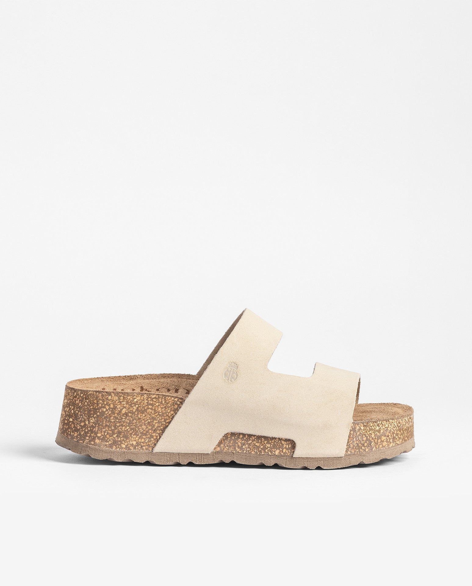Yokono Wiwi 260 sandalo plateau beige in pelle
