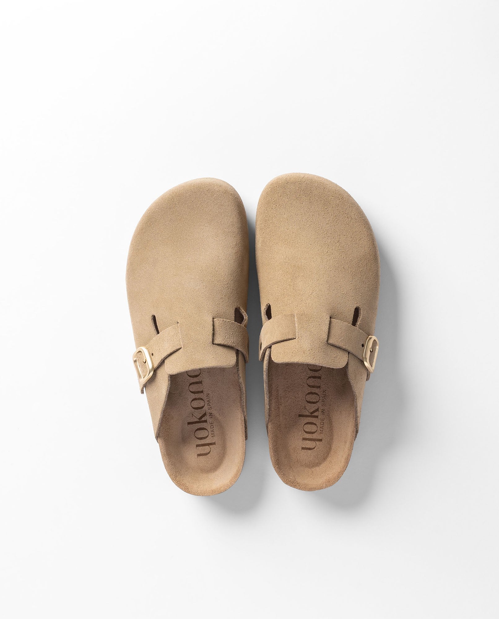 Yokono ZUECO-699 zoccoli donna beige in pelle