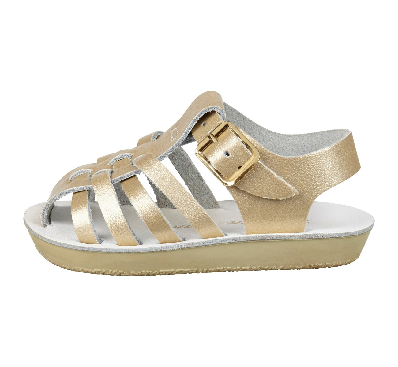 Salt-Water Sailor Gold sandali bimbo oro punta chiusa