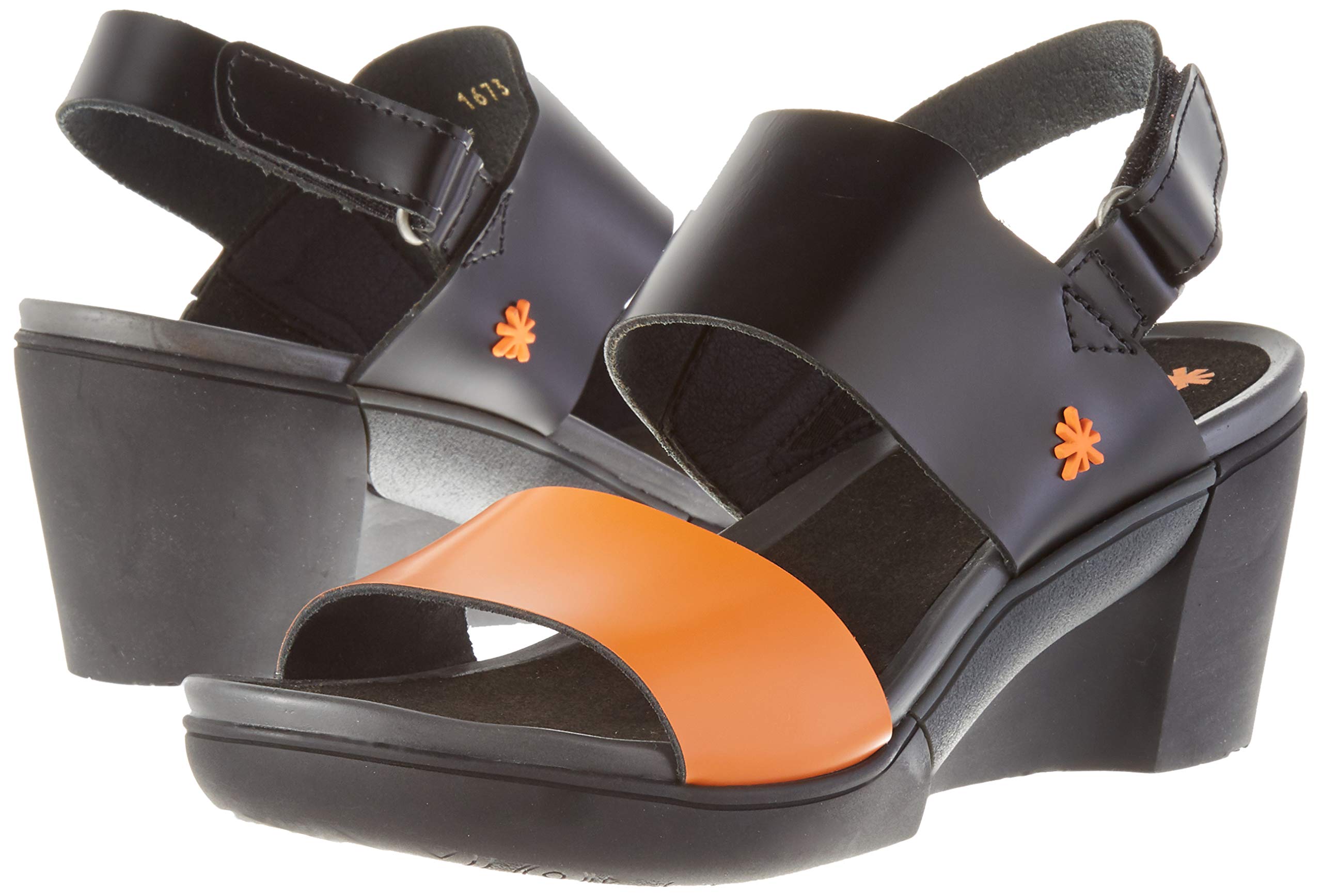 Art Rotterdam scarpe tacco donna punta aperta zeppa