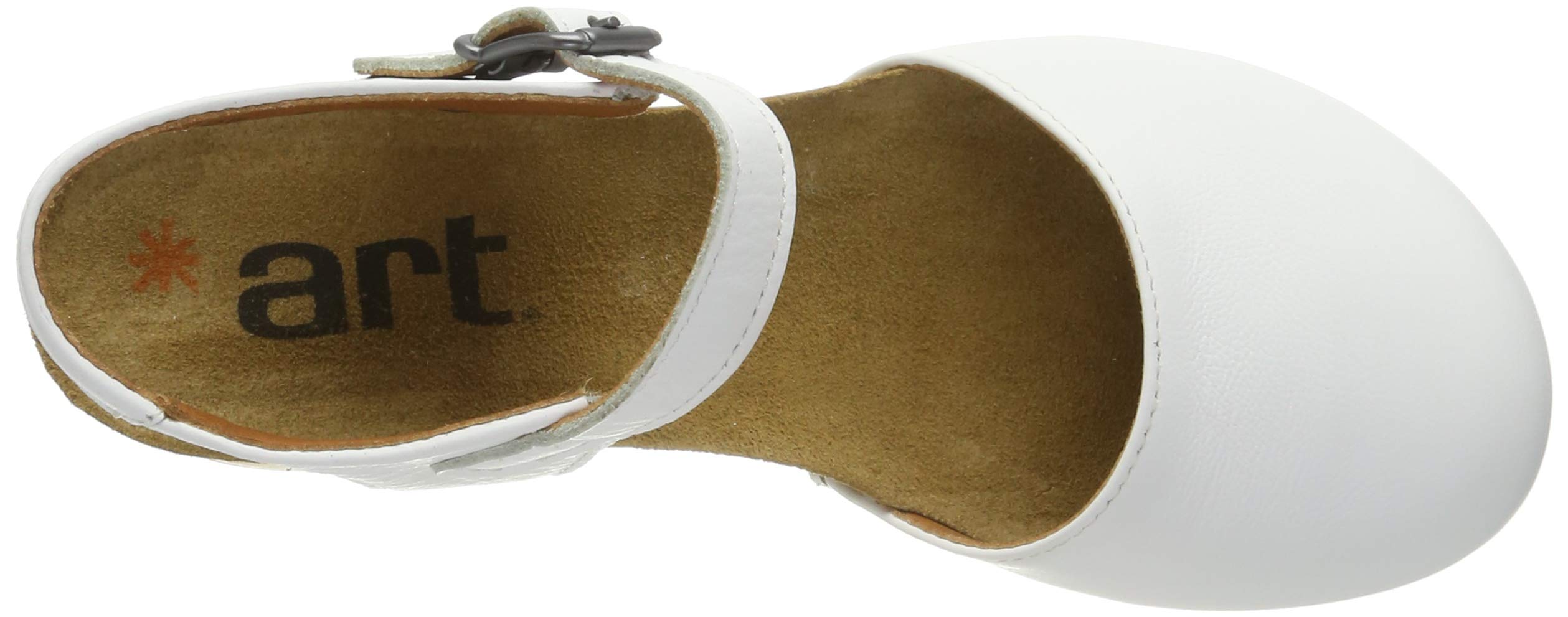 ART Borne sandali donna con chiusura retro zeppa legno
