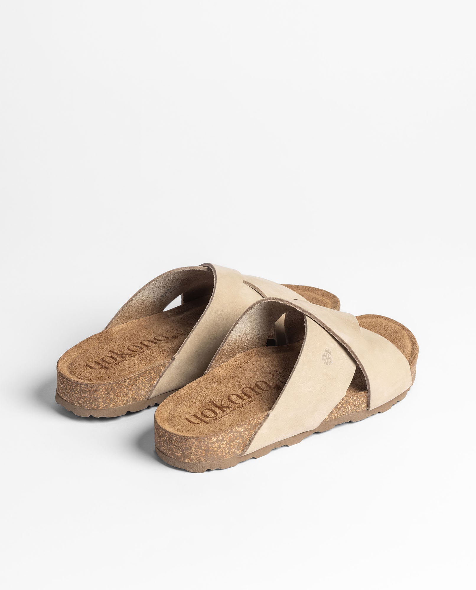 Yokono Jerba-300 sandali bassi beige pelle