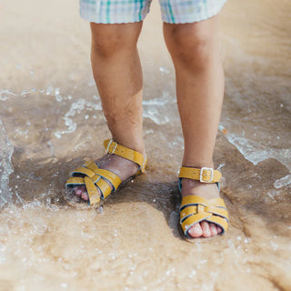 Salt-Water Sandals Original sandali bambini senape in cuoio