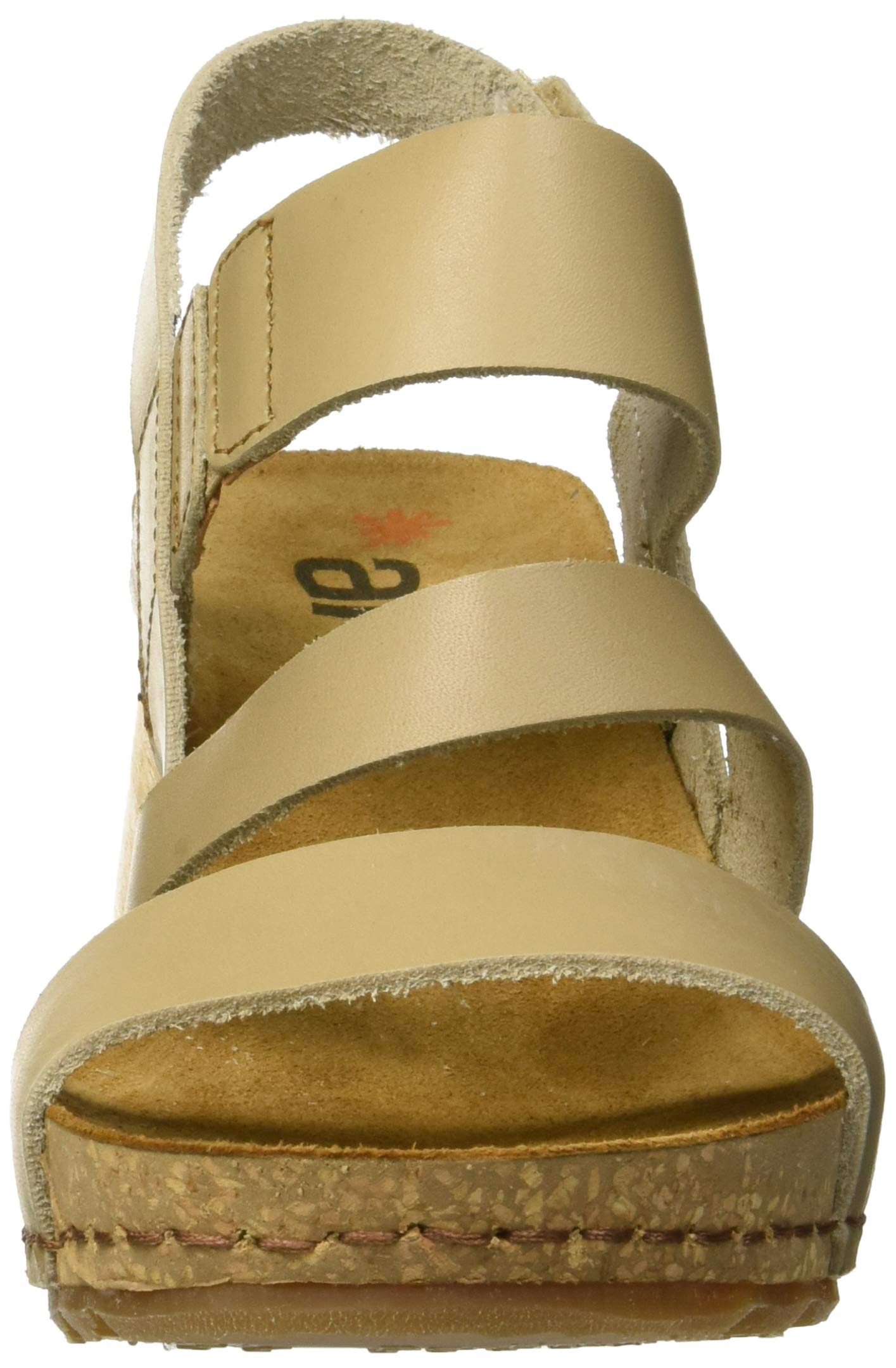 ART Borne sandali donna punta aperta EU 37 zeppa legno