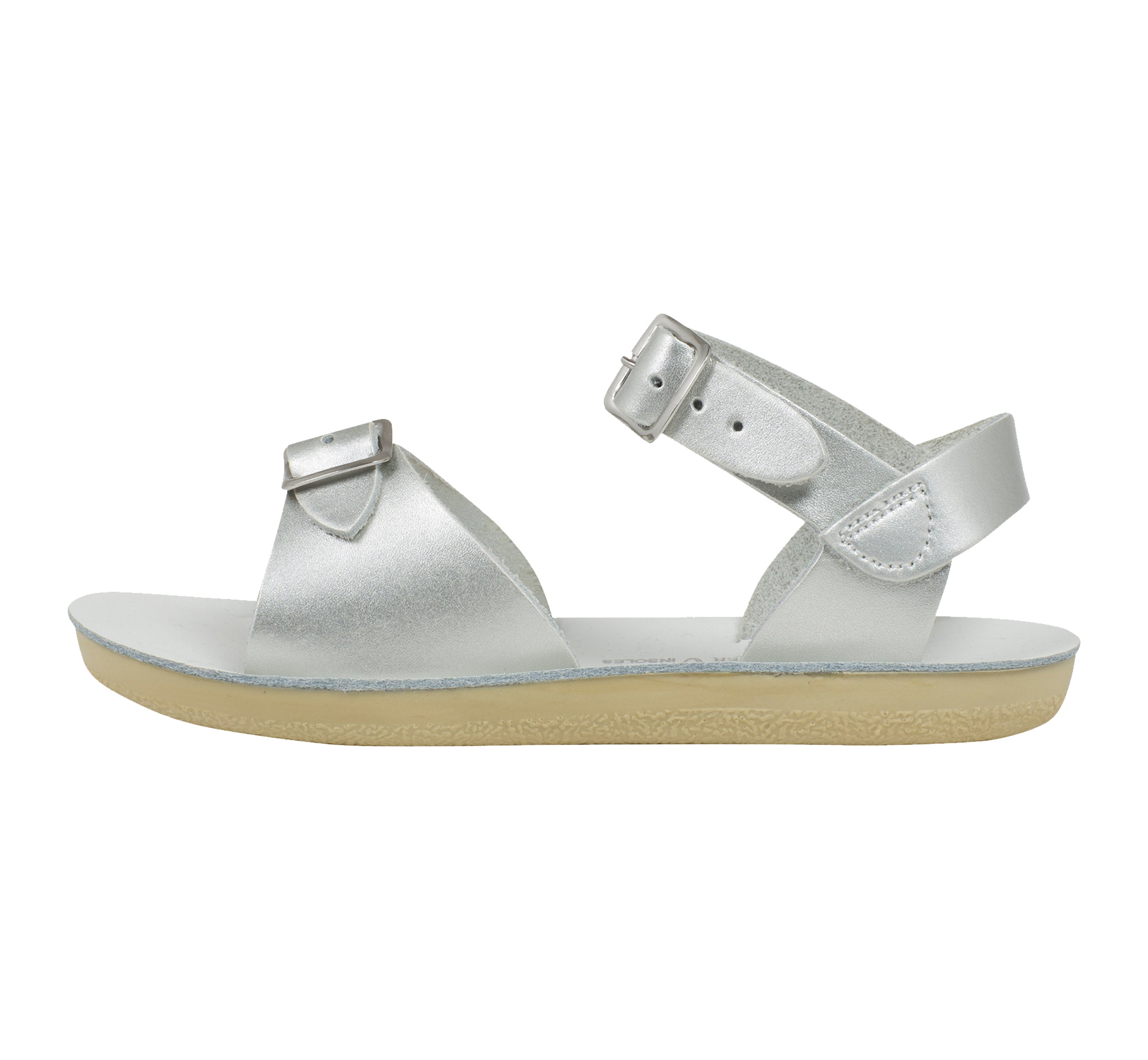 Salt-Water Sandals Surfer sandali bambino argento in cuoio
