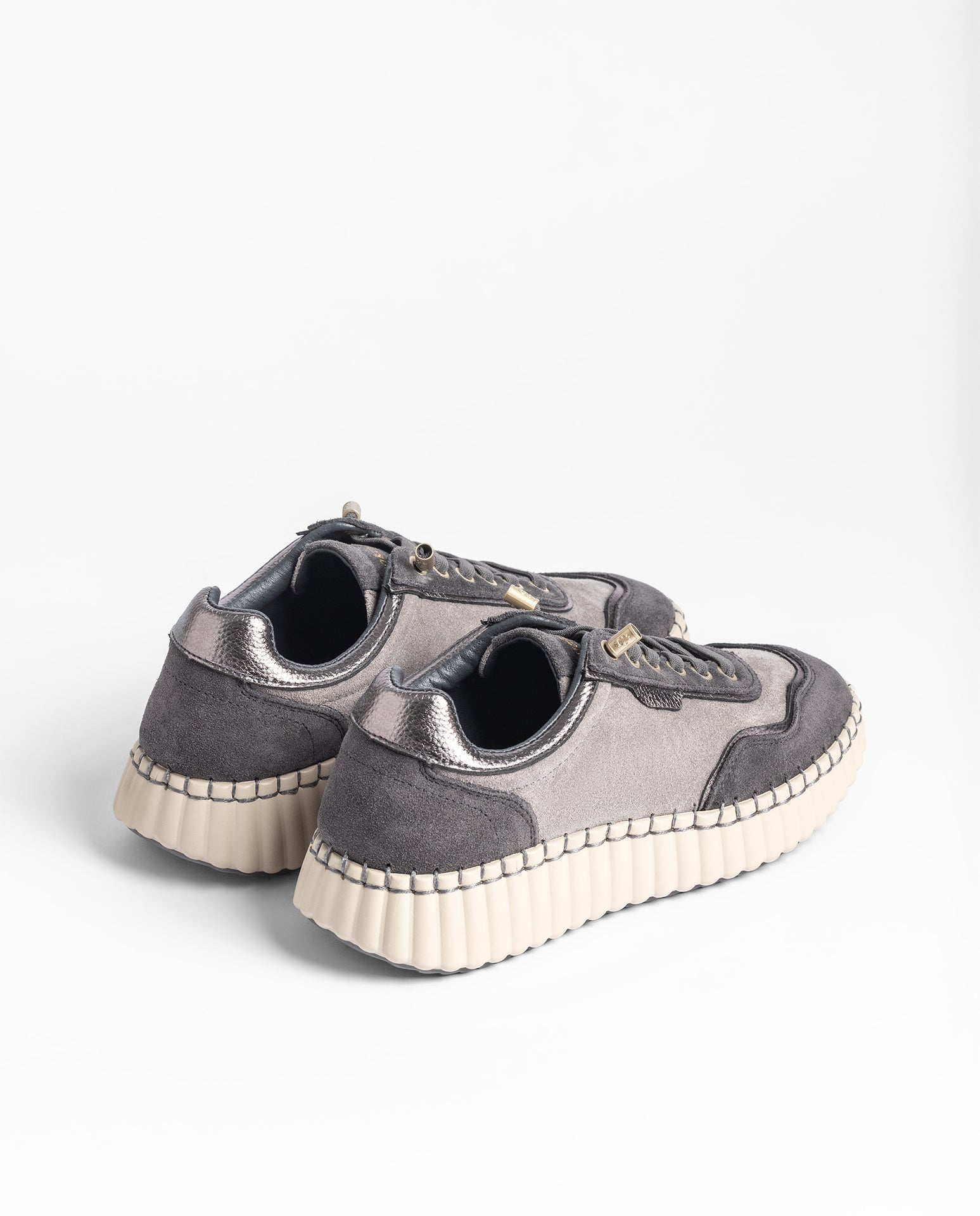 Yokono Vanna-262 sneakers donna grigio in pelle