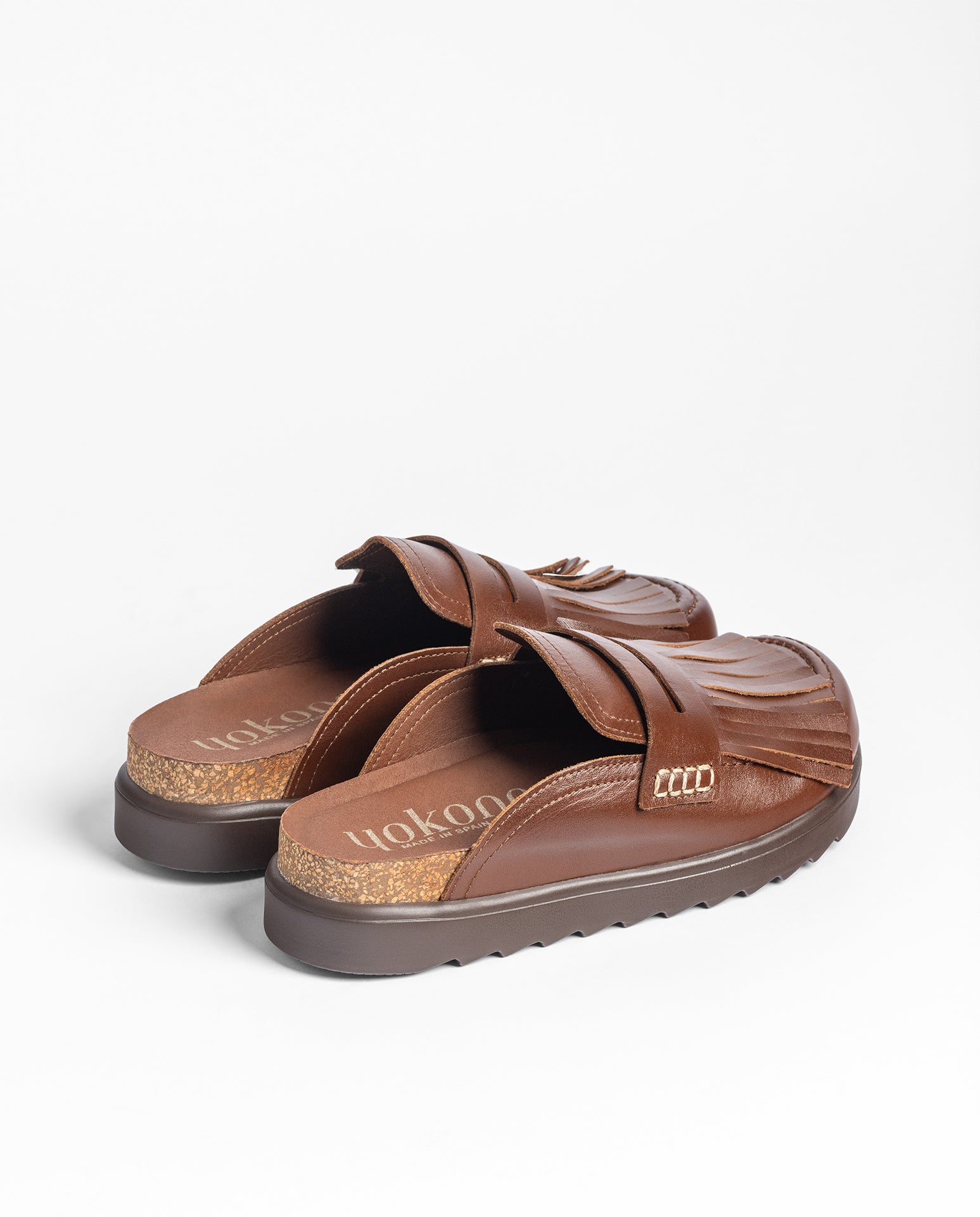 Yokono Tunez 656 zoccoli marrone cuoio EU 35-42