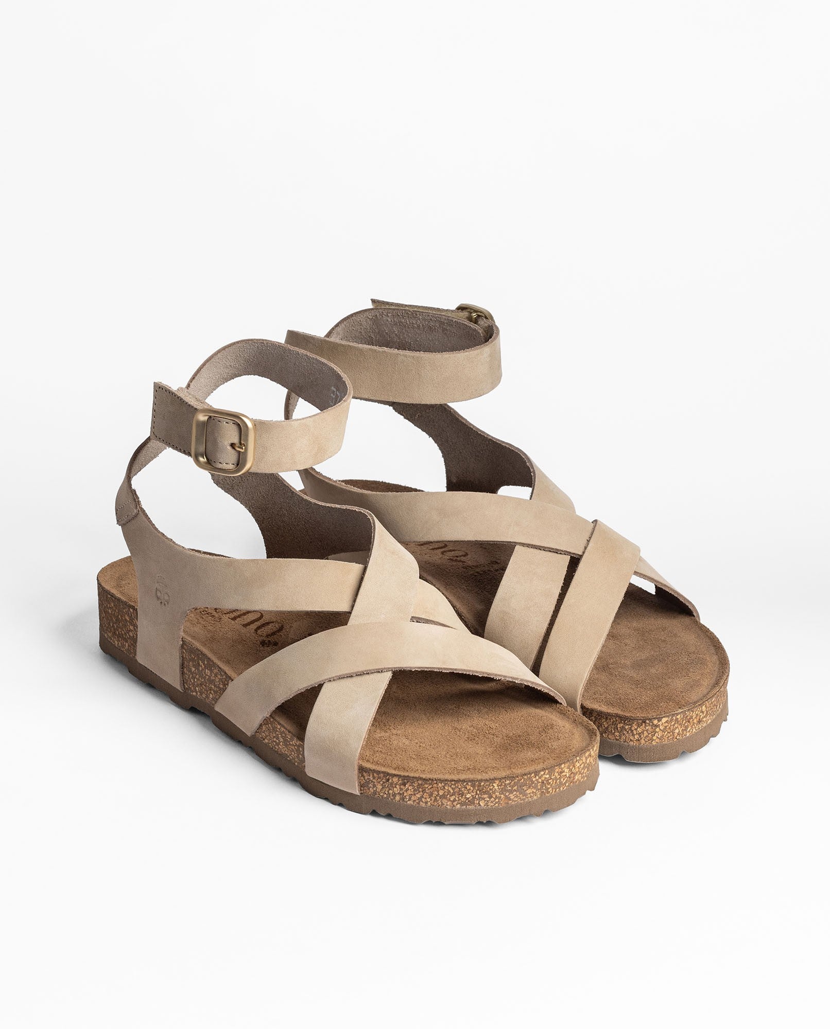 Yokono Jerba 261 sandali bassi donna beige in pelle