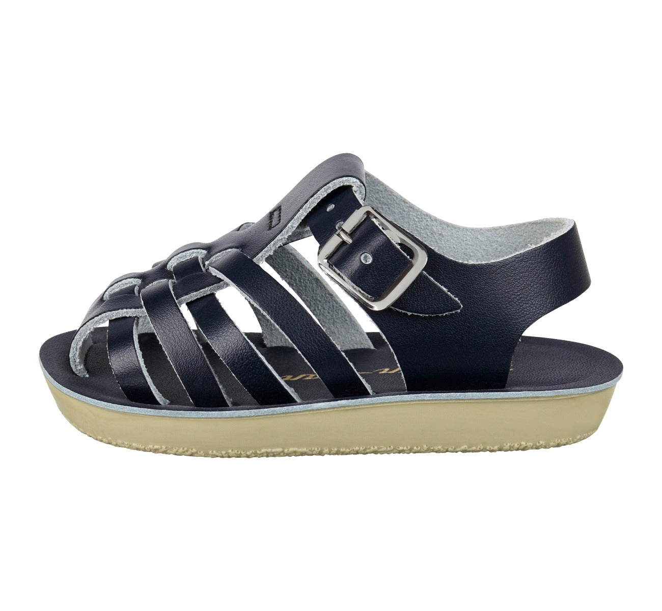 Salt-Water Sailor sandali bimbo blu navy in cuoio