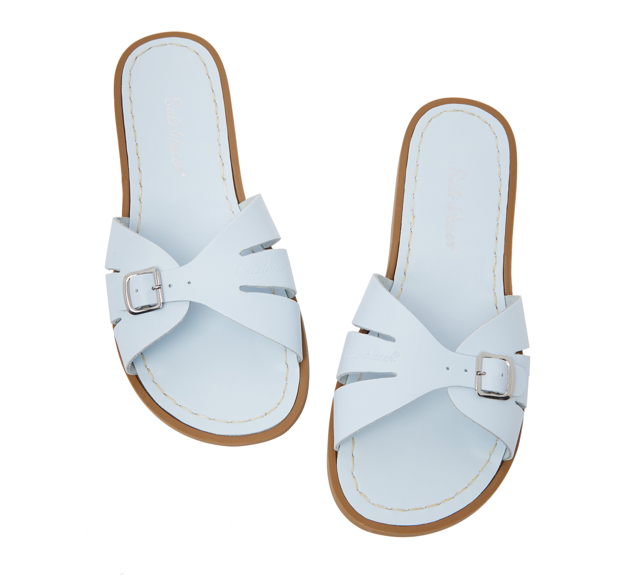 Salt-Water Sandals Classic Slide sandali donna azzurro cuoio
