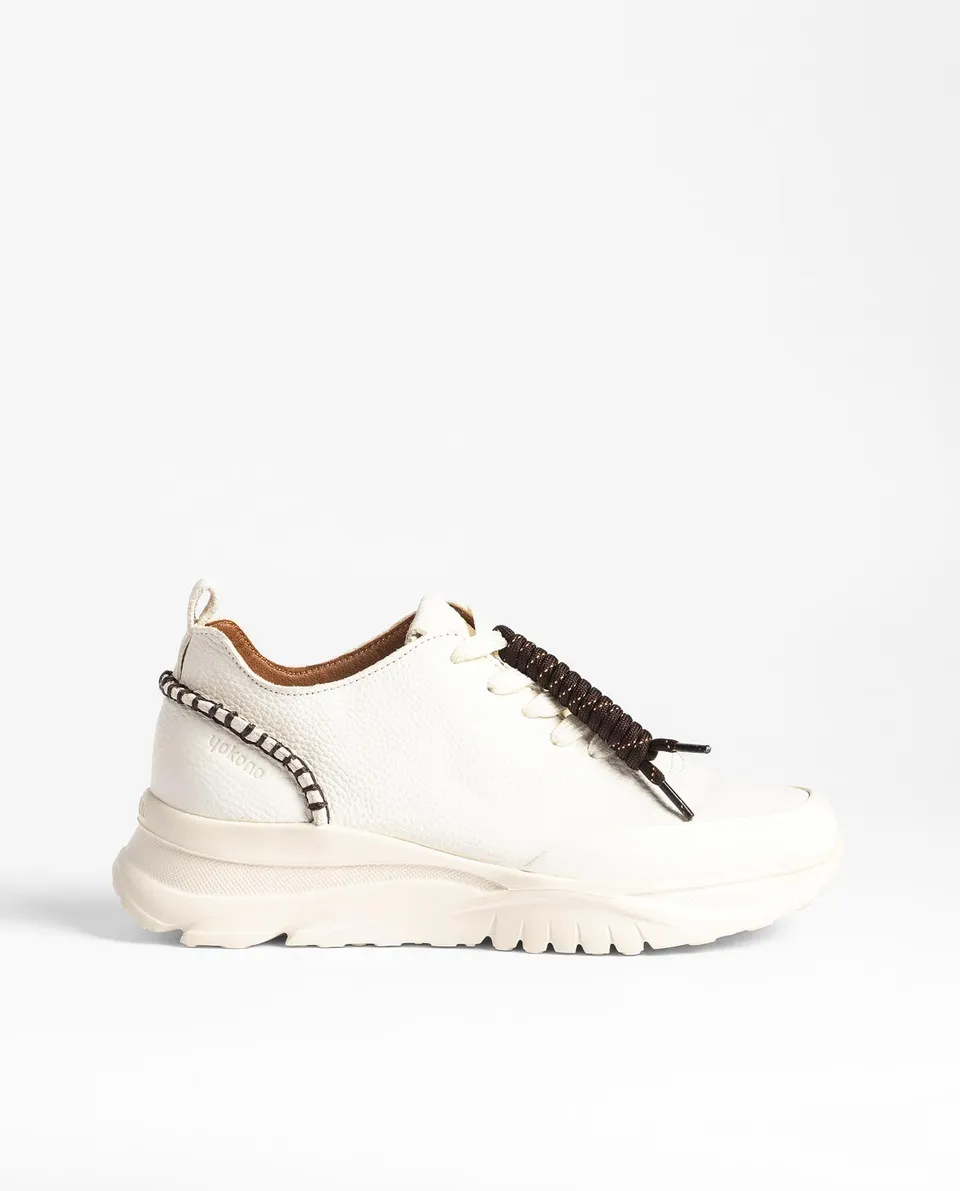 Yokono Verona 260 sneakers donna bianche in pelle