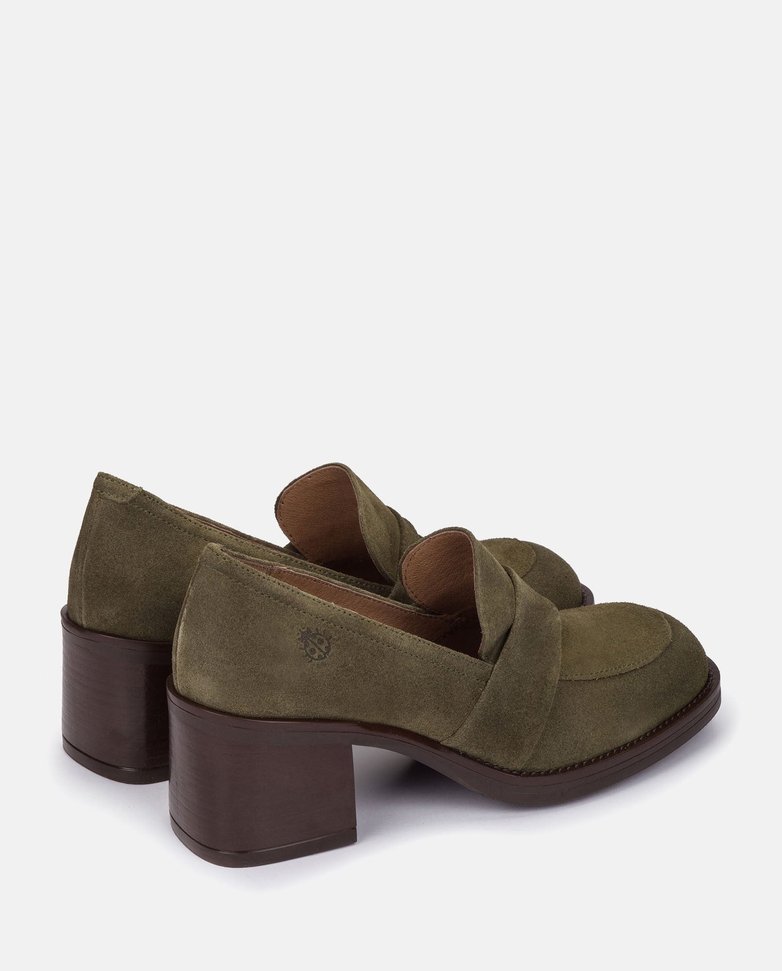 Yokono Landas-001 scarpe tacco verde pelle