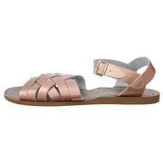 Salt-Water Retro sandali bimbo rosa oro in cuoio