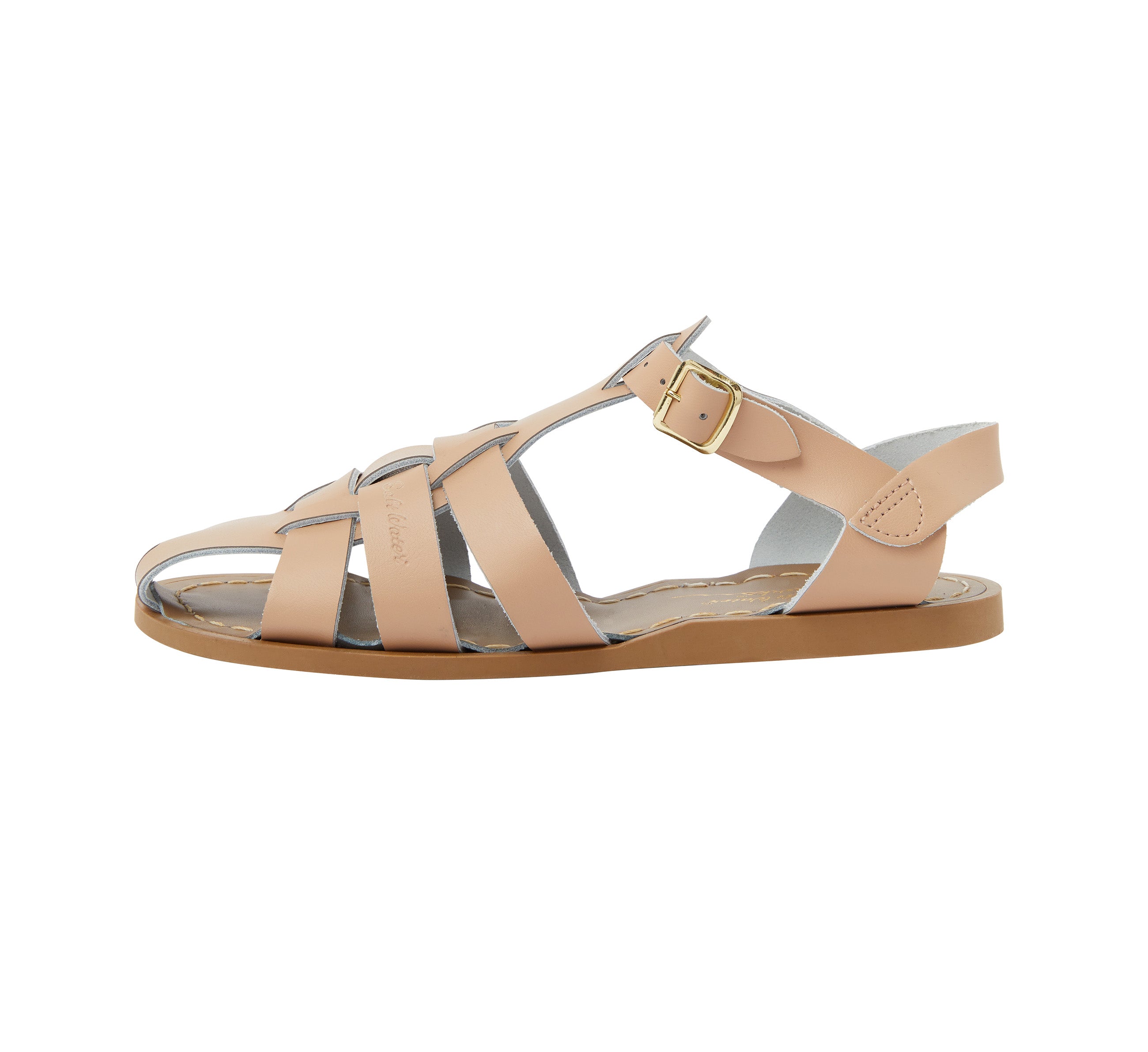 Salt-Water Sandals Shark Original sandali donna latte in cuoio
