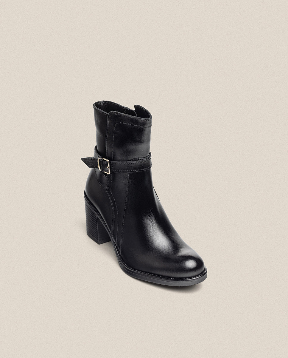 Yokono Orne-001 stivaletto donna nero tacco 4 cm