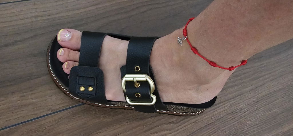 Yokono Oca-252 sandali plateau donna neri in pelle