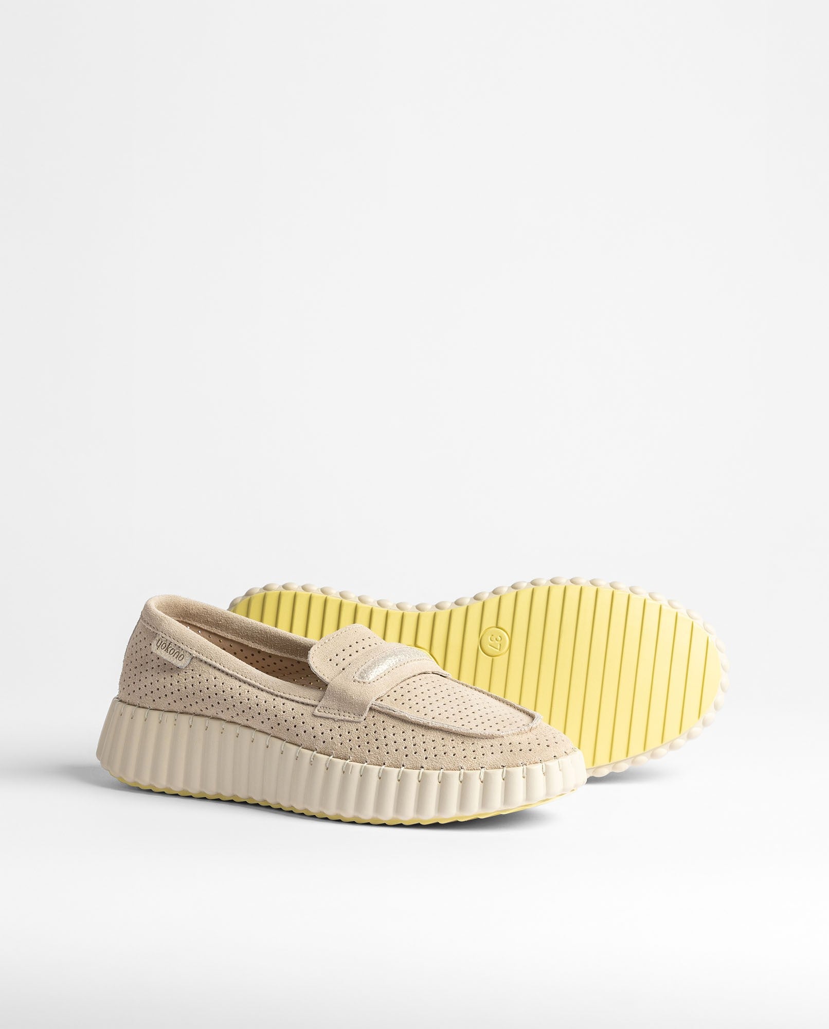 Yokono VANNA-101 sneakers donna oro in pelle