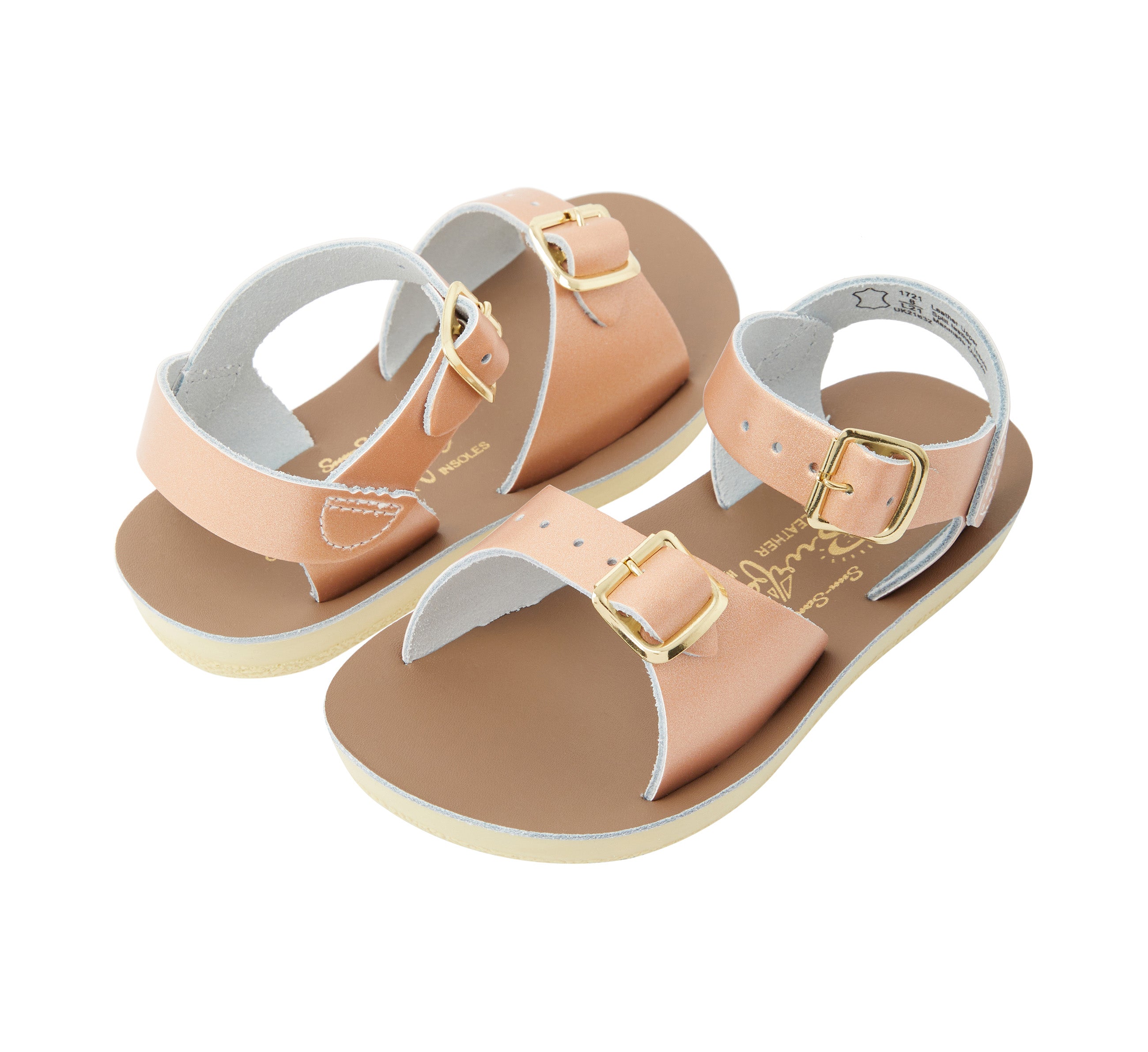 Salt-Water Sandals Surfer sandali bimbo oro rosa impermeabile