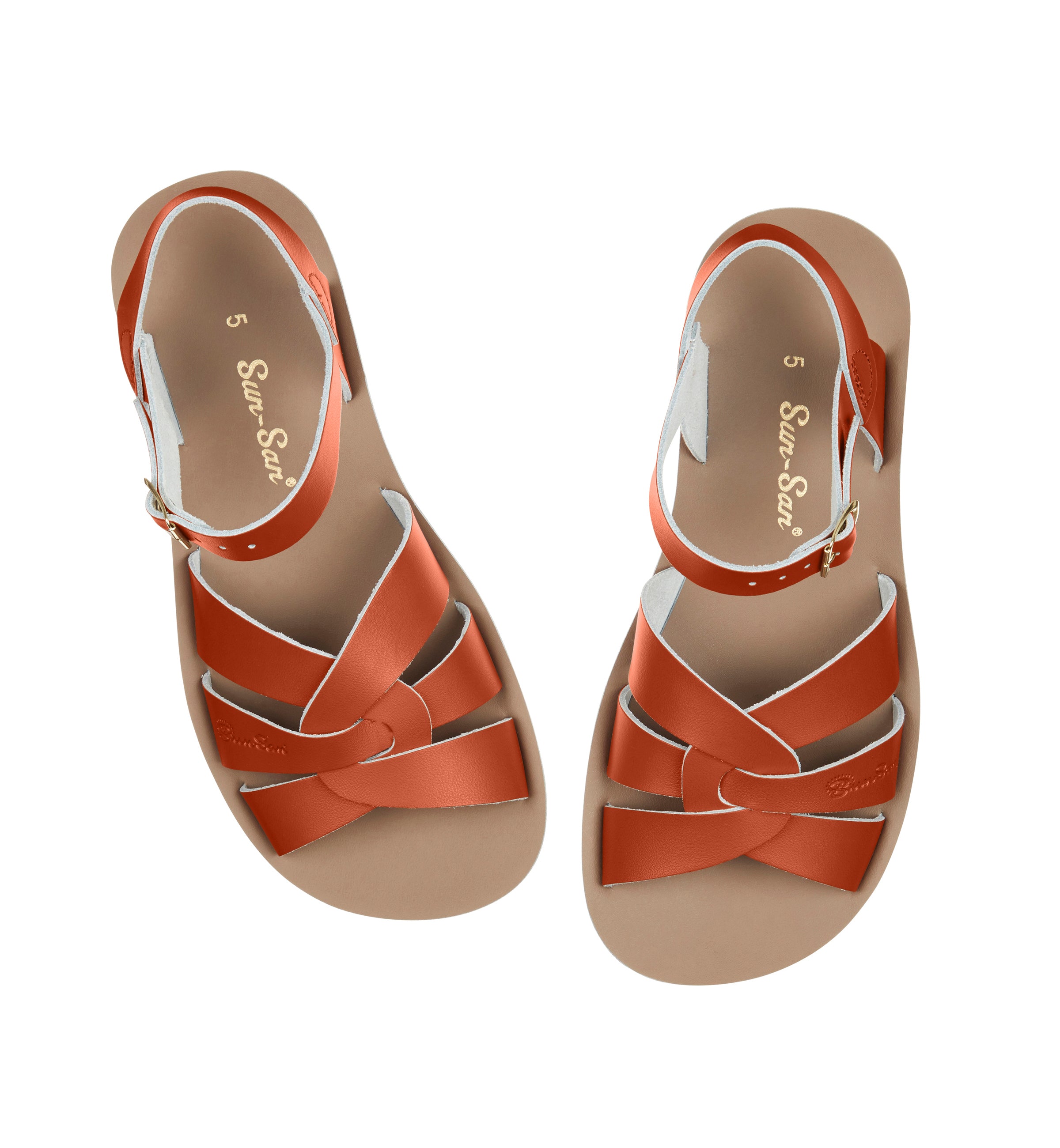 Salt-Water Swimmer Paprika sandali donna paprika in cuoio