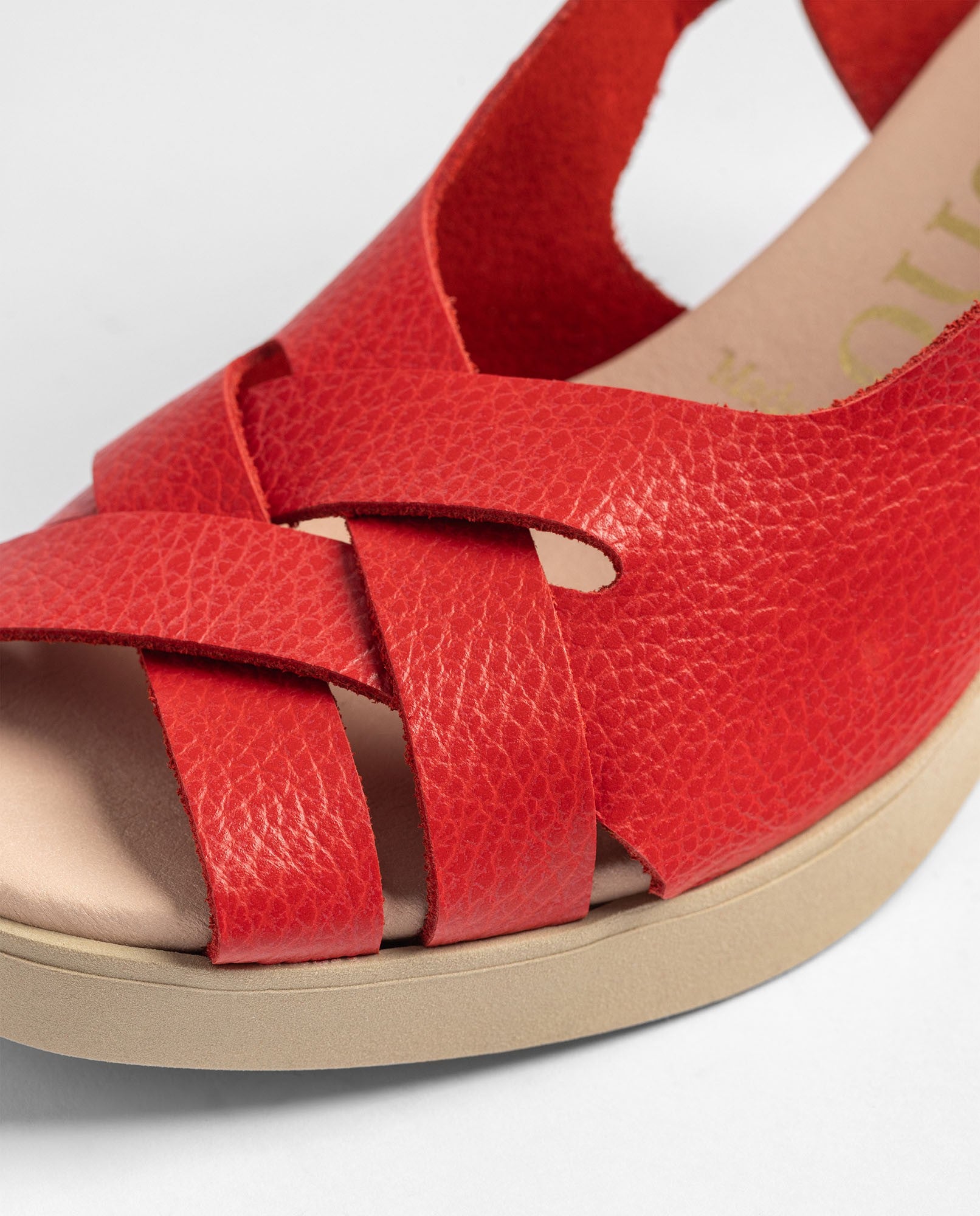 Yokono Blay 263 sandali tacco donna rossi pelle