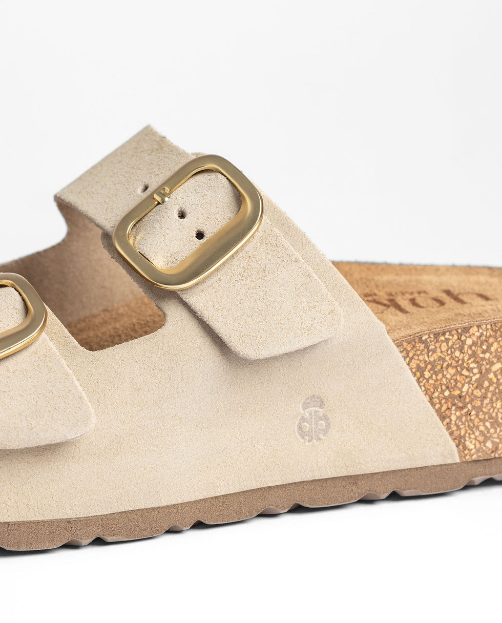 Yokono WIWI-003 sandali plateau beige in pelle