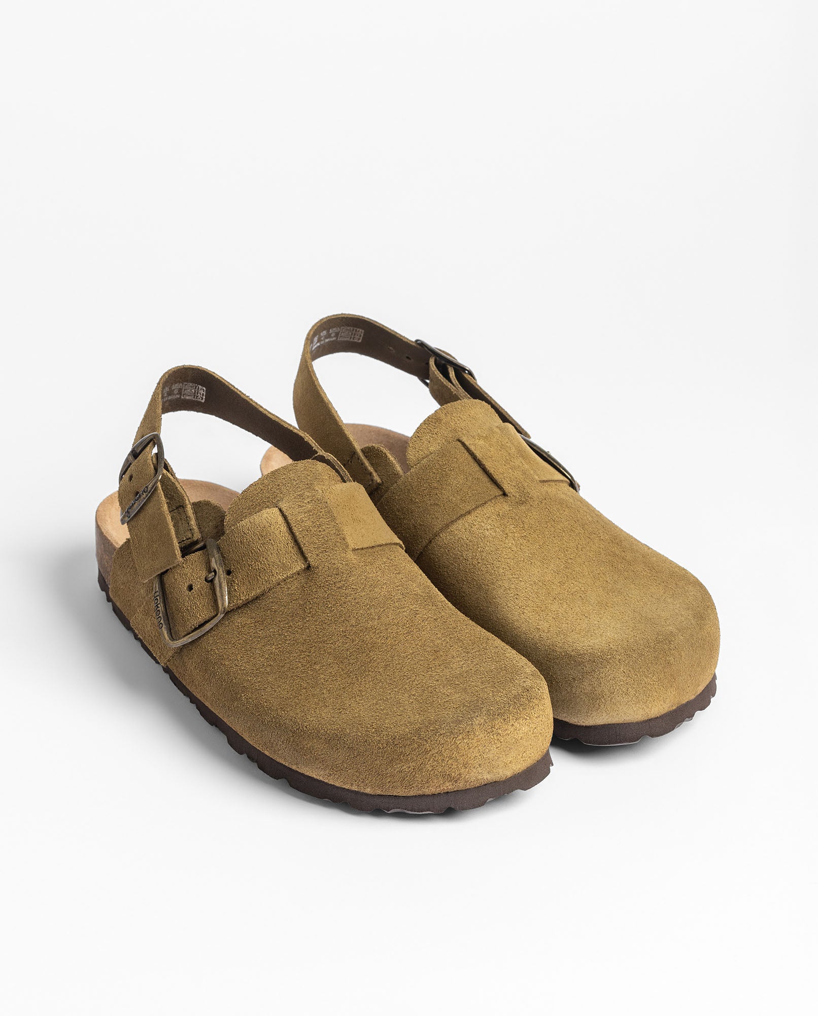 Yokono 600 zoccoli donna verde con fibbia