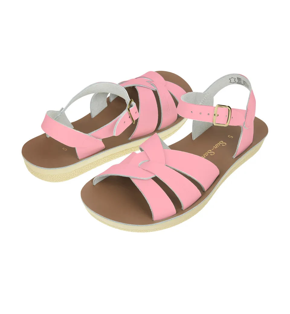 Salt-Water Swimmer sandali bimba Pink in cuoio