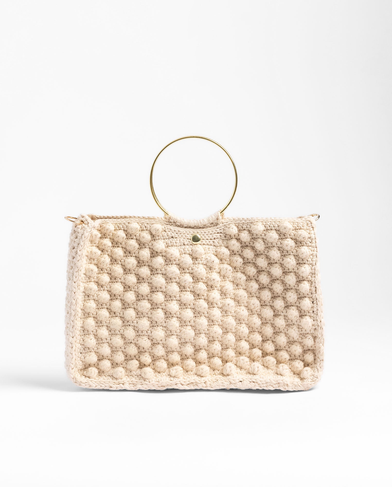 Yokono B-VICTORIA borsa beige crochet
