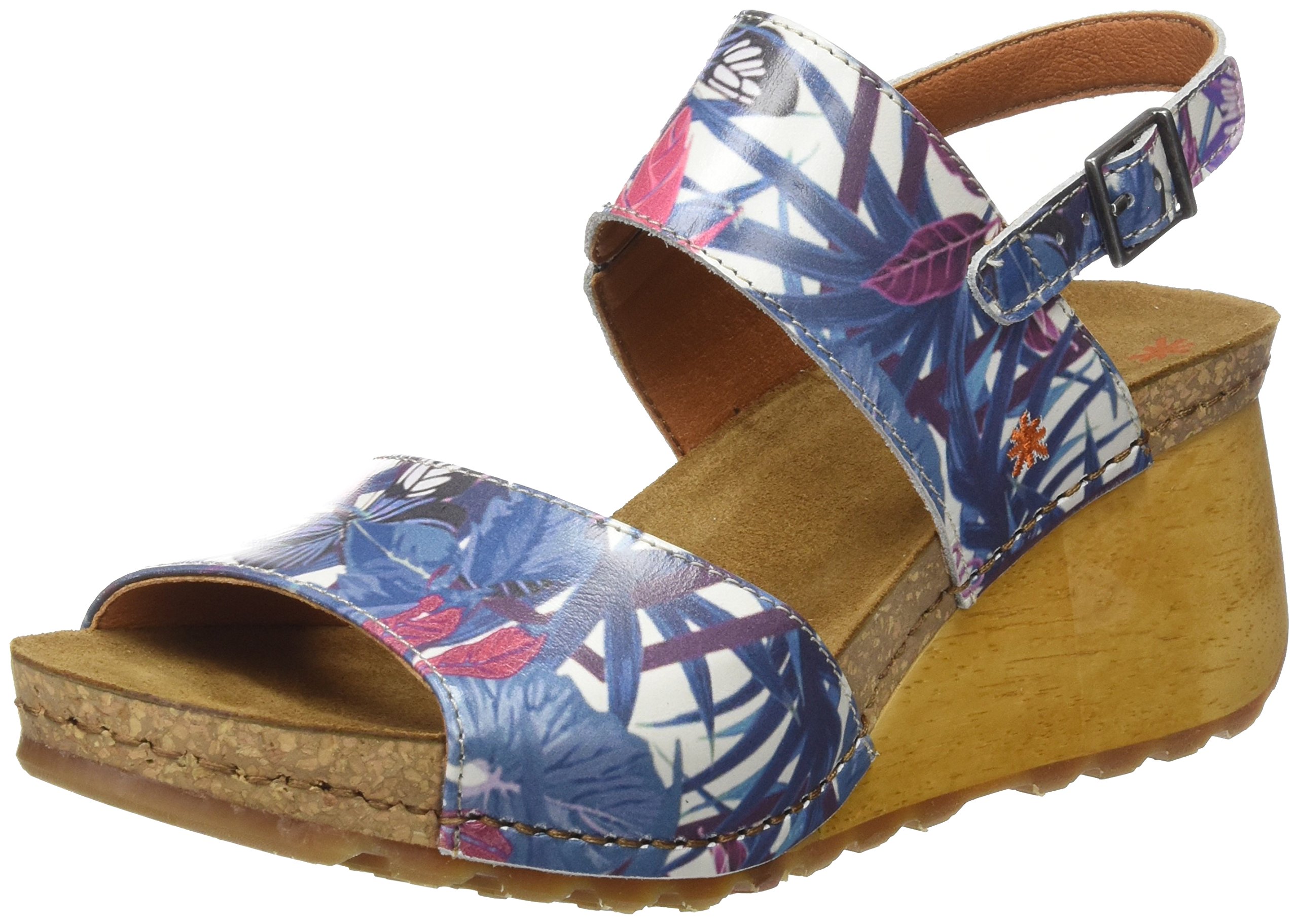 ART Borne sandali aperti donna cuoio retro