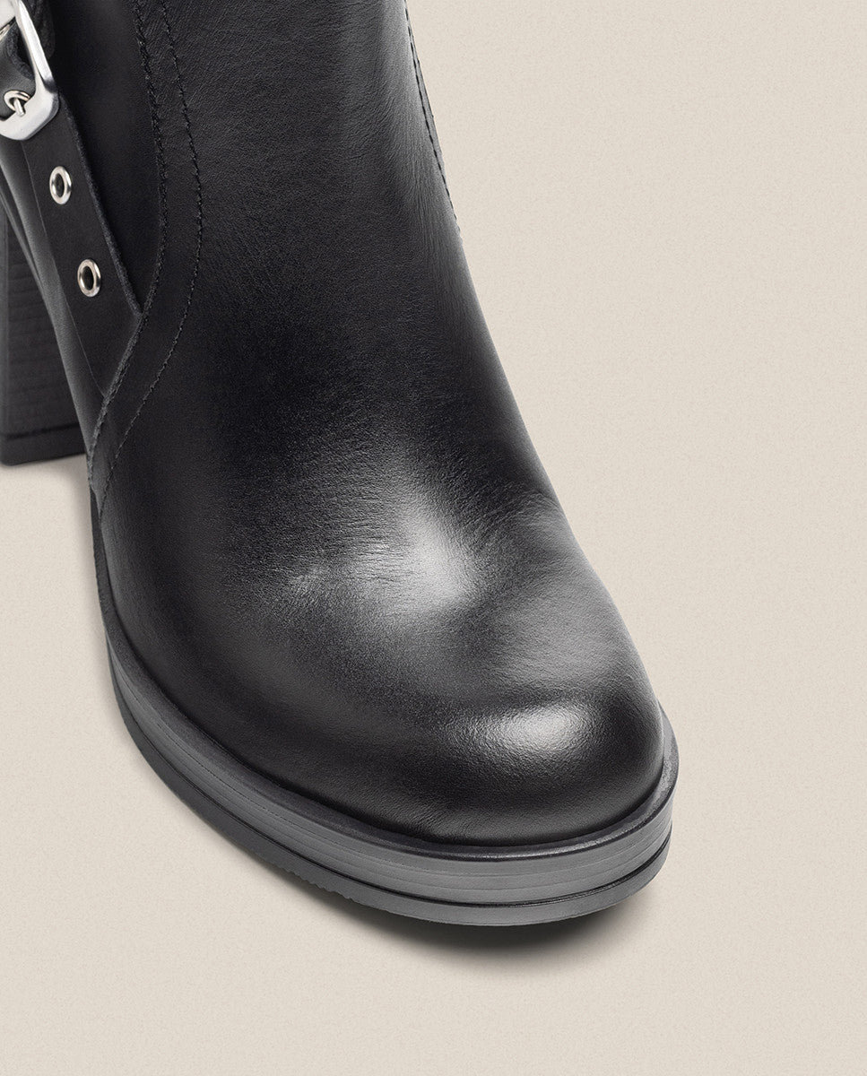Yokono PILSEN-011 stivaletti donna nero tacco 9 cm