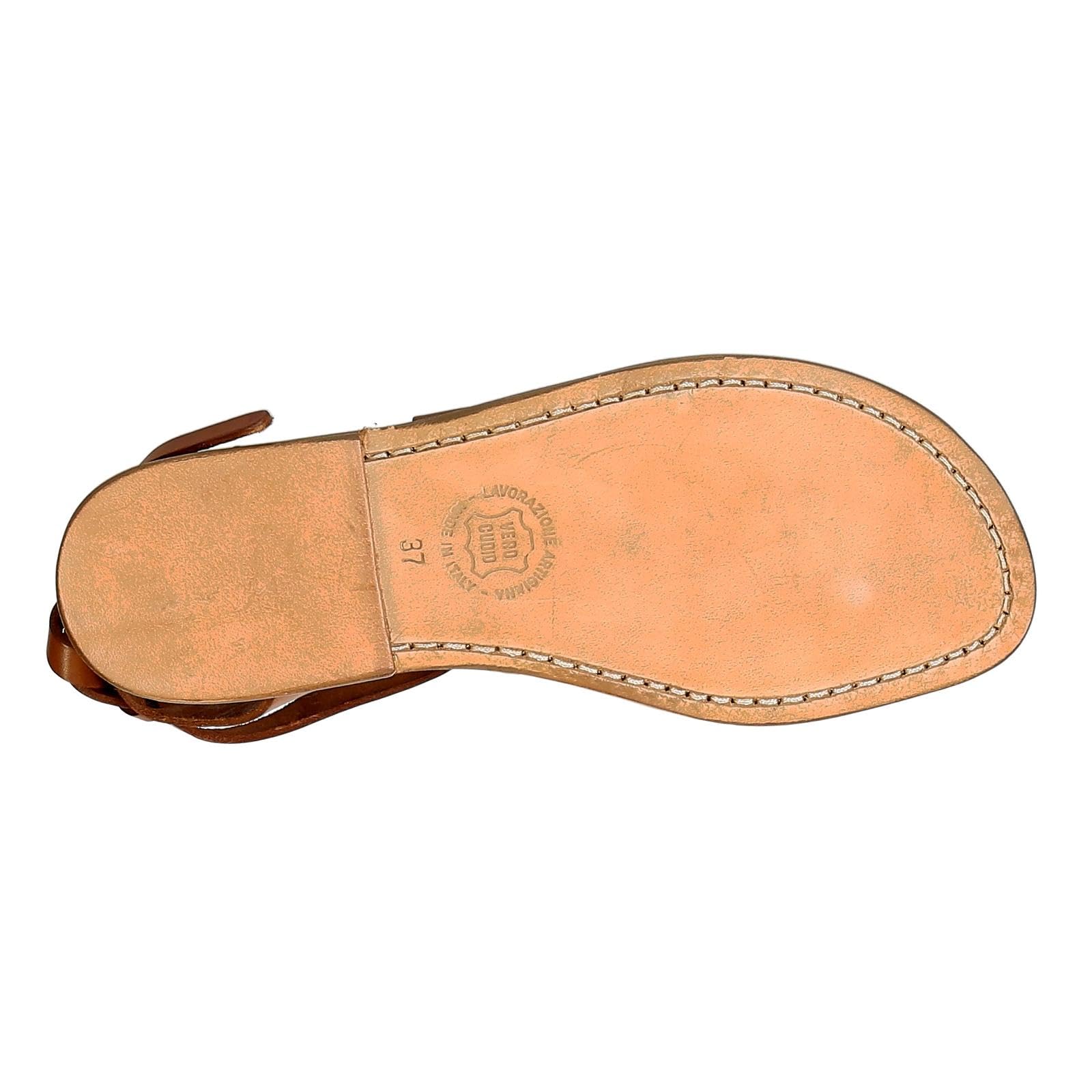 Gianluca Classica sandali donna cuoio 36 EU in pelle
