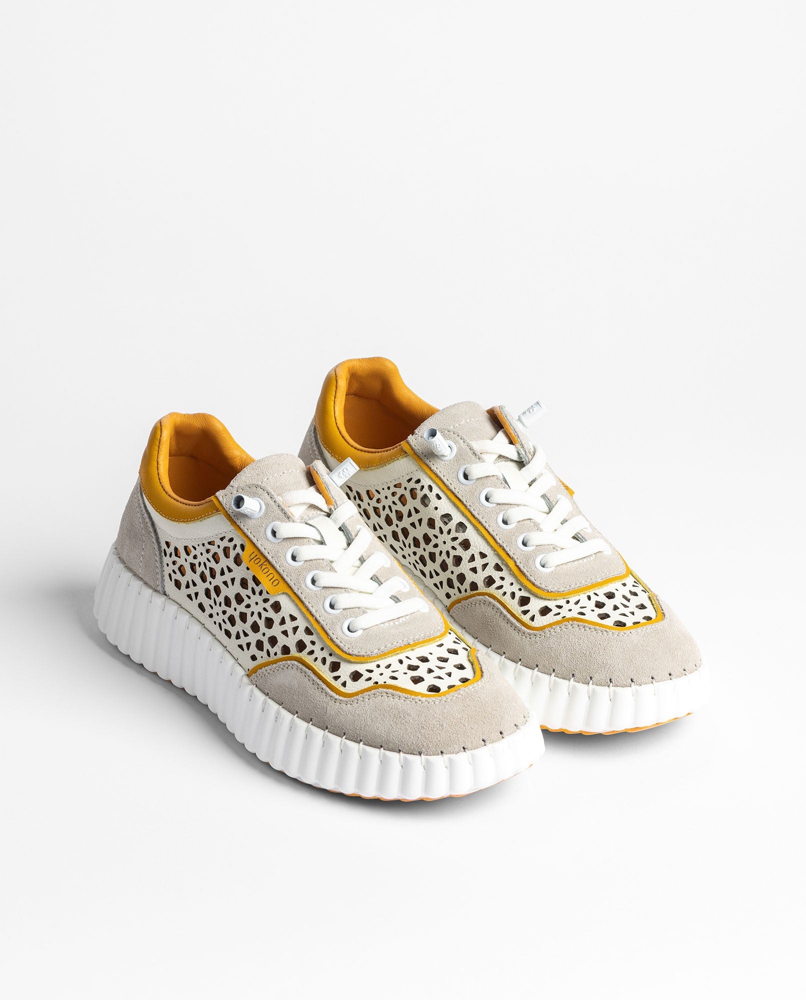 Yokono VANNA-100 sneakers donna arancioni traforate