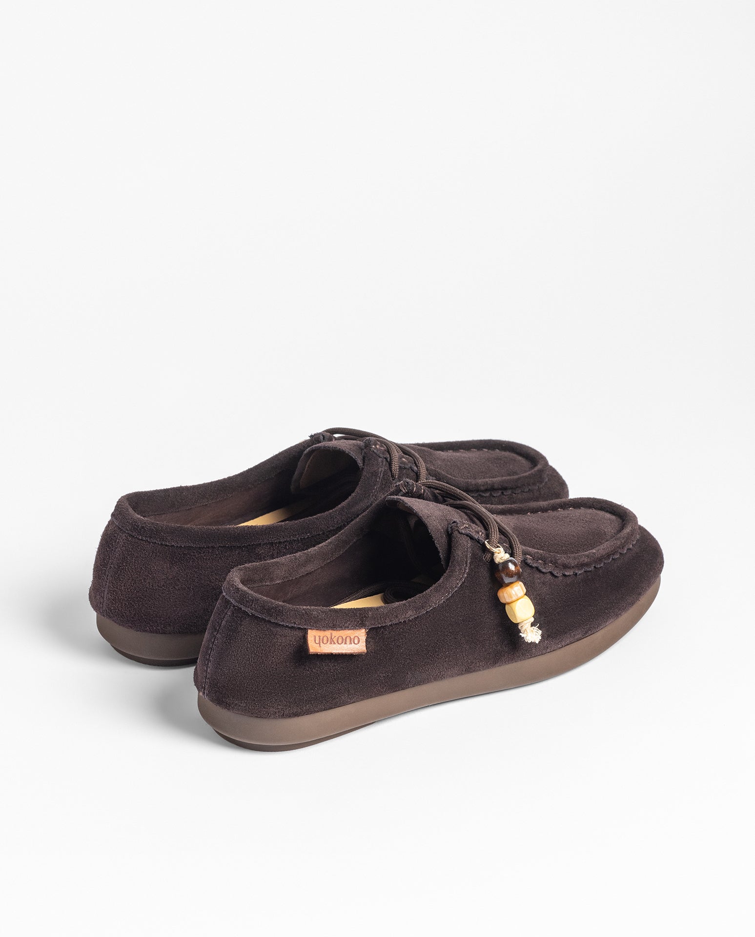 Yokono Arispe-260 scarpe basse marrone scuro camoscio