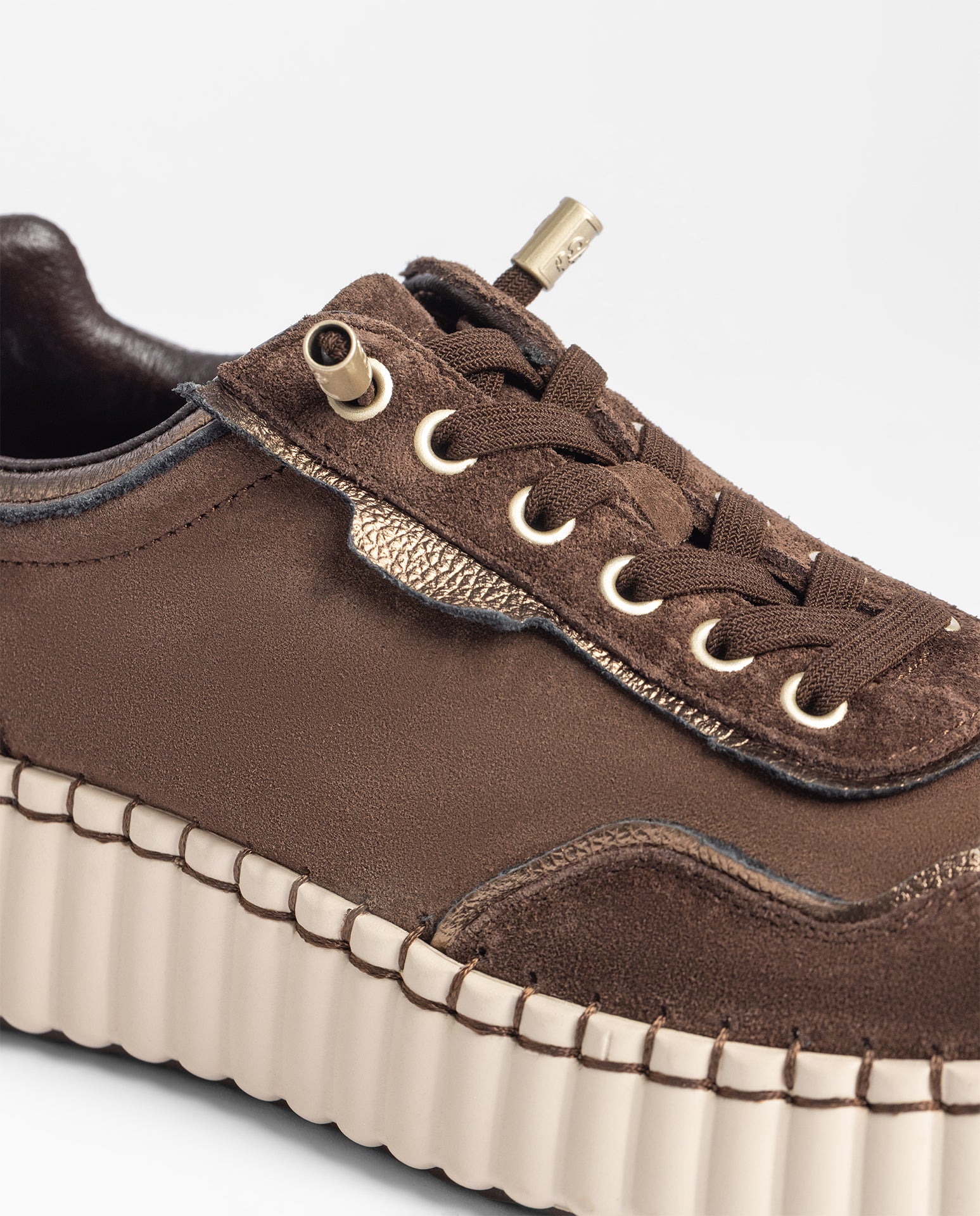 Yokono Vanna-262 sneakers marrone scuro in pelle