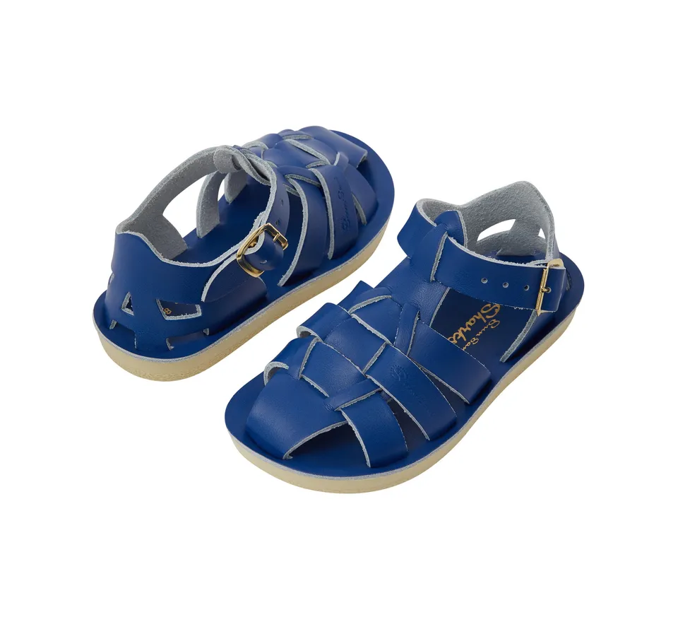 Salt-Water Shark sandali bimbo blu cobalto chiusi