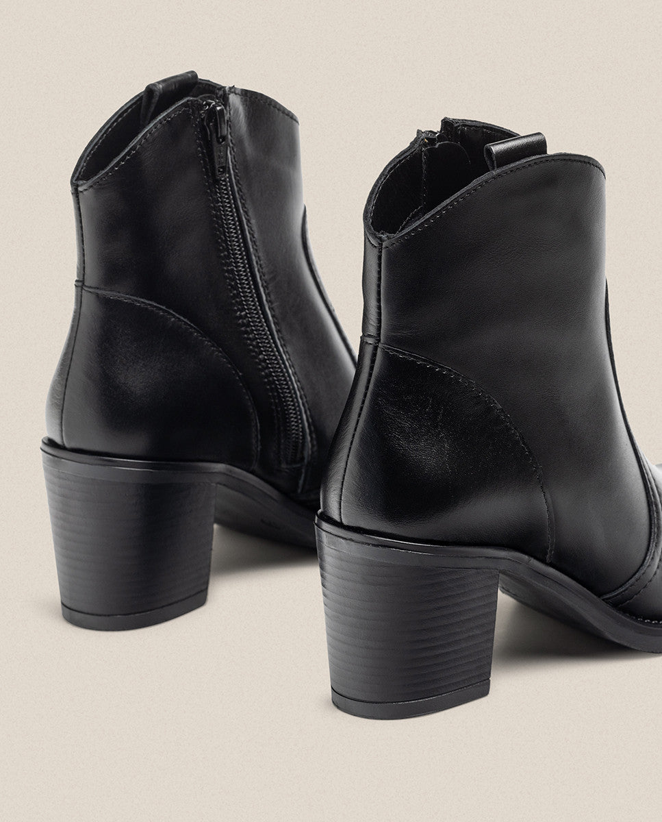 Yokono Orne 003 stivaletti donna neri tacco 4 cm