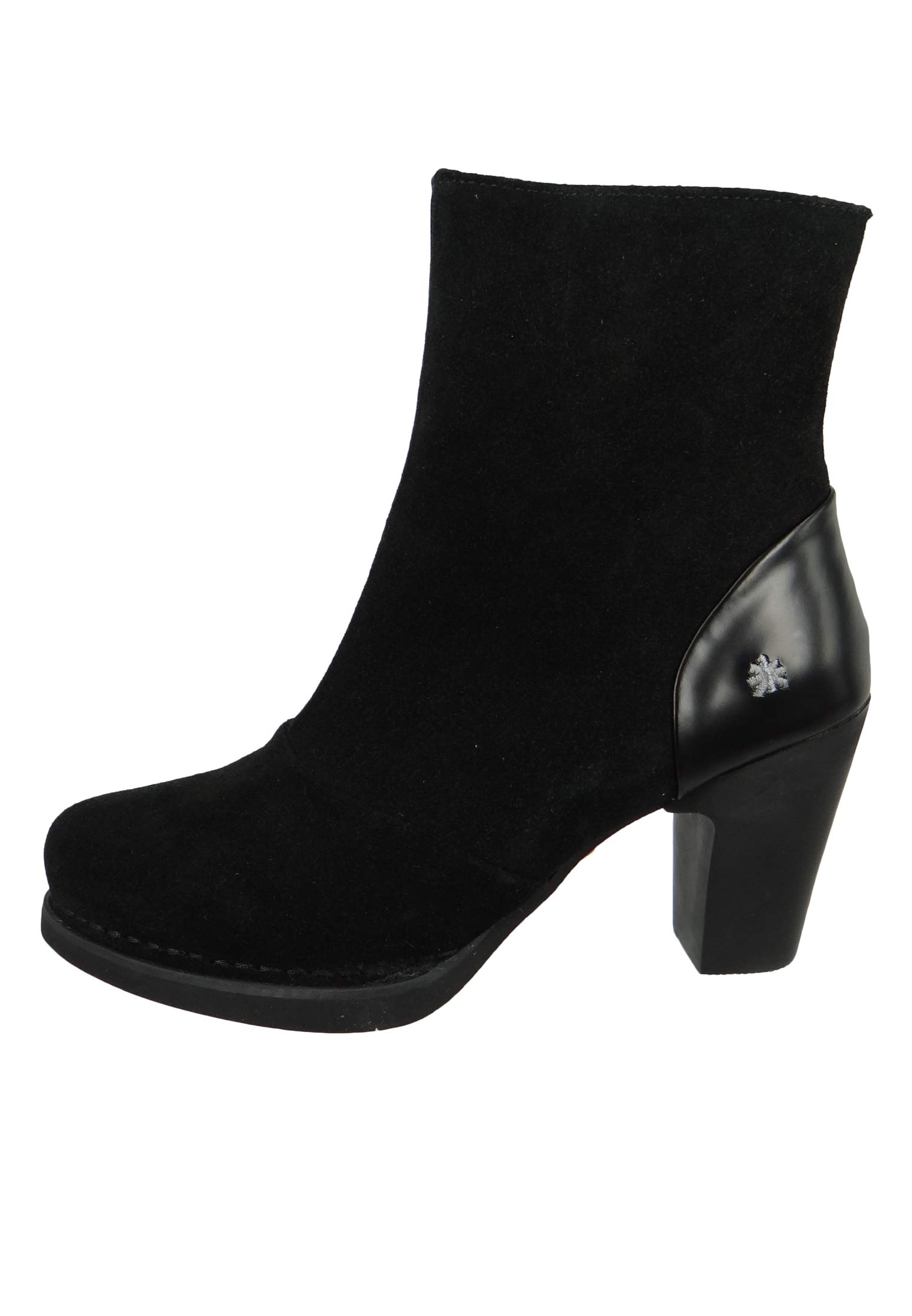 ART 1148 Gran Via stivaletti tacco donna rossi con zip