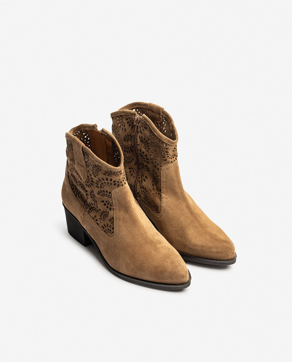 Yokono Laila-001 stivaletti donna beige tacco 6 cm