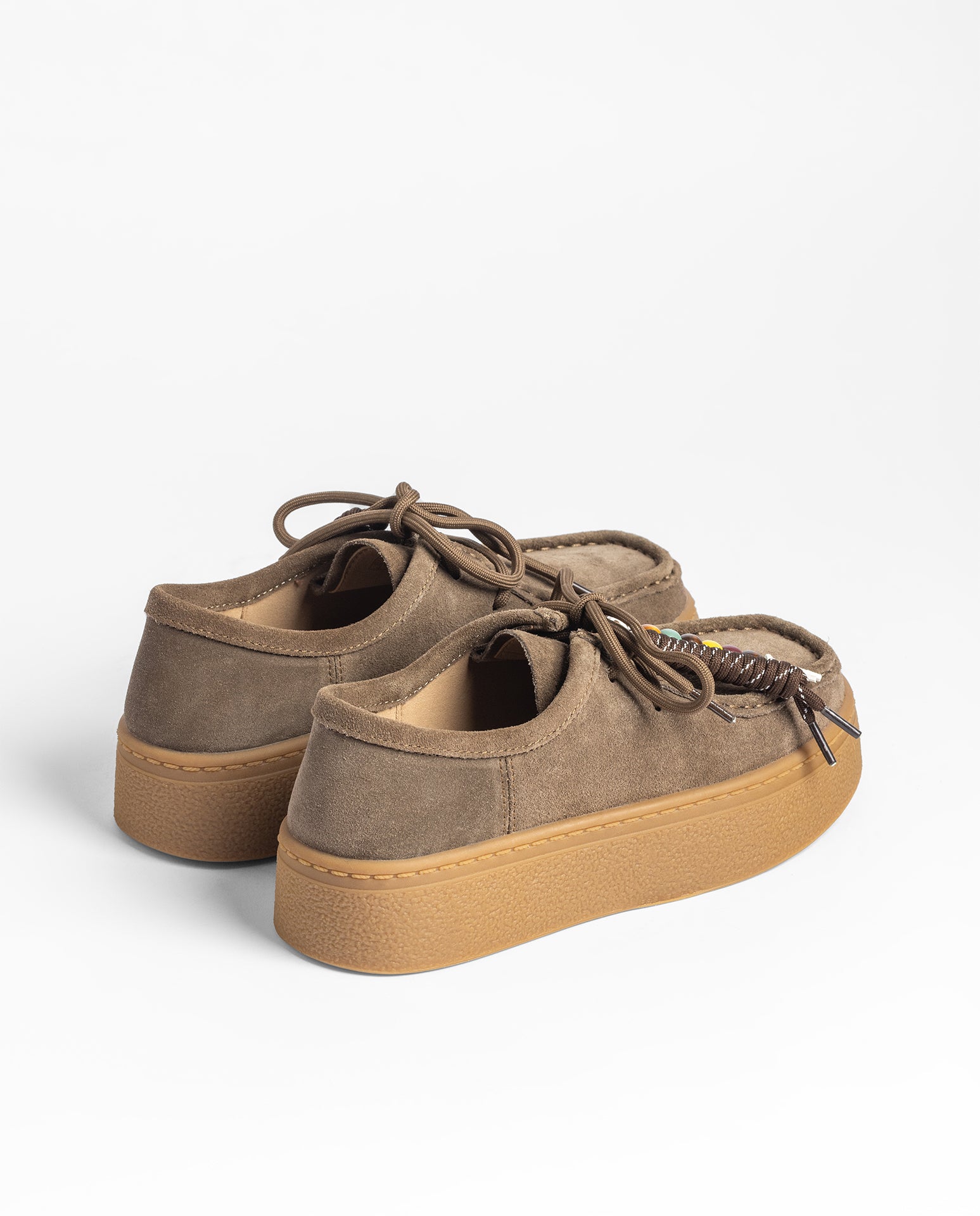 Yokono Maladeta 260 décolleté marrone in pelle con lacci