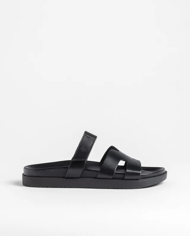 Yokono Morena-125 sandali bassi nero in pelle