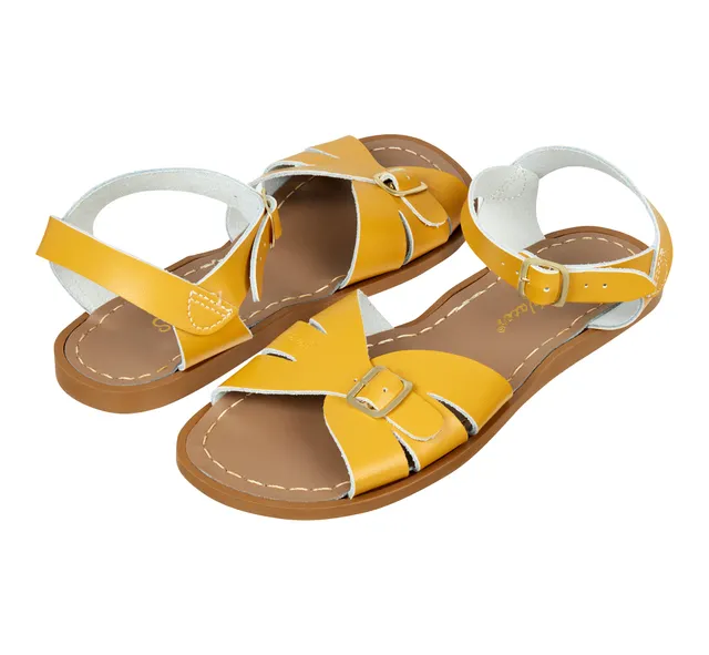 Salt-Water Classic sandali donna senape in cuoio