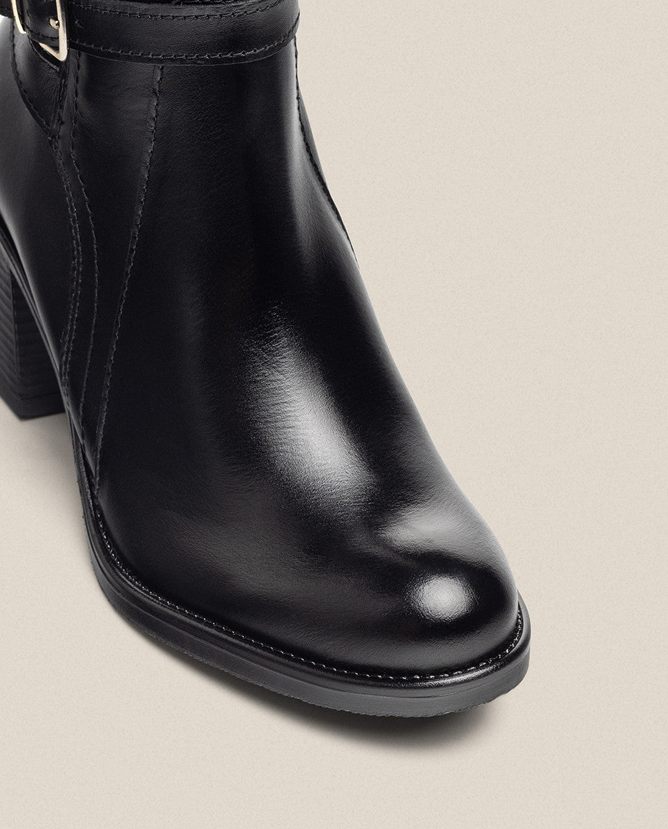 Yokono Orne-001 stivaletto donna nero tacco 4 cm