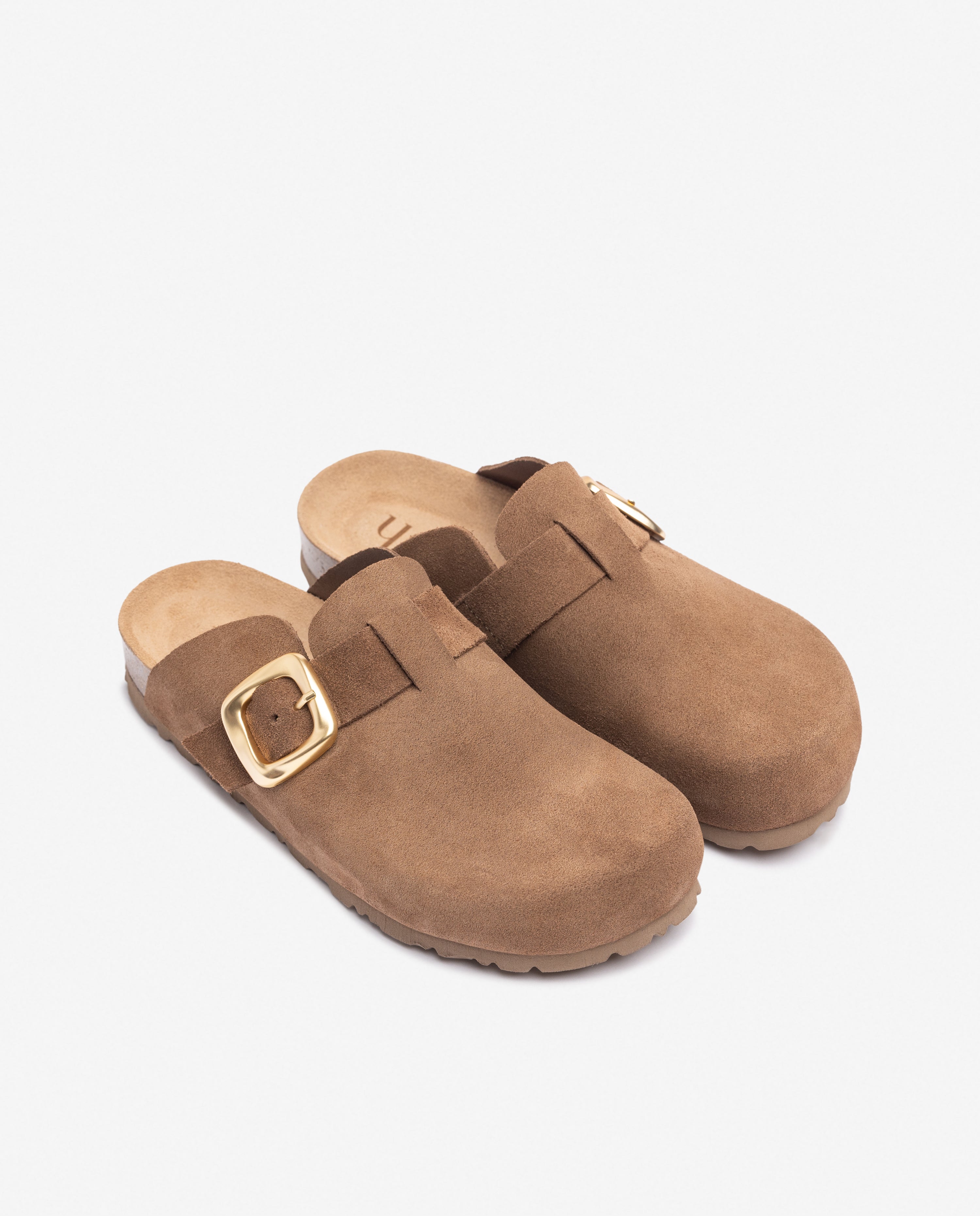 Yokono 650 zoccoli donna marroni in camoscio