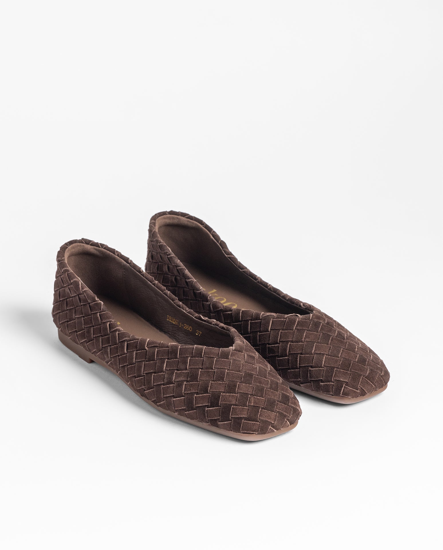 Yokono Denali-260 ballerine donna marrone pelle intrecciata