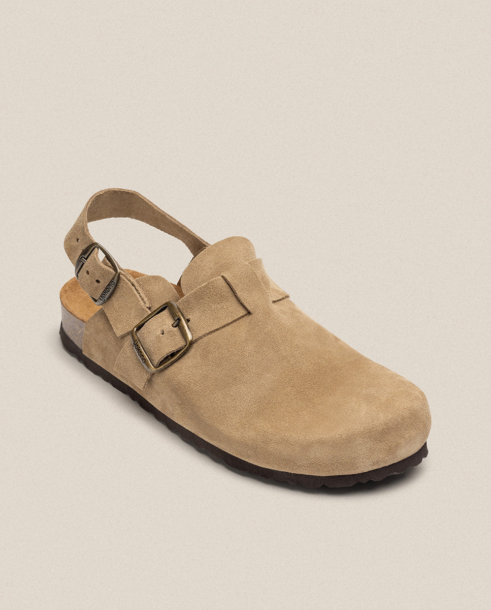 Yokono 600CRO zoccoli beige con fibbia