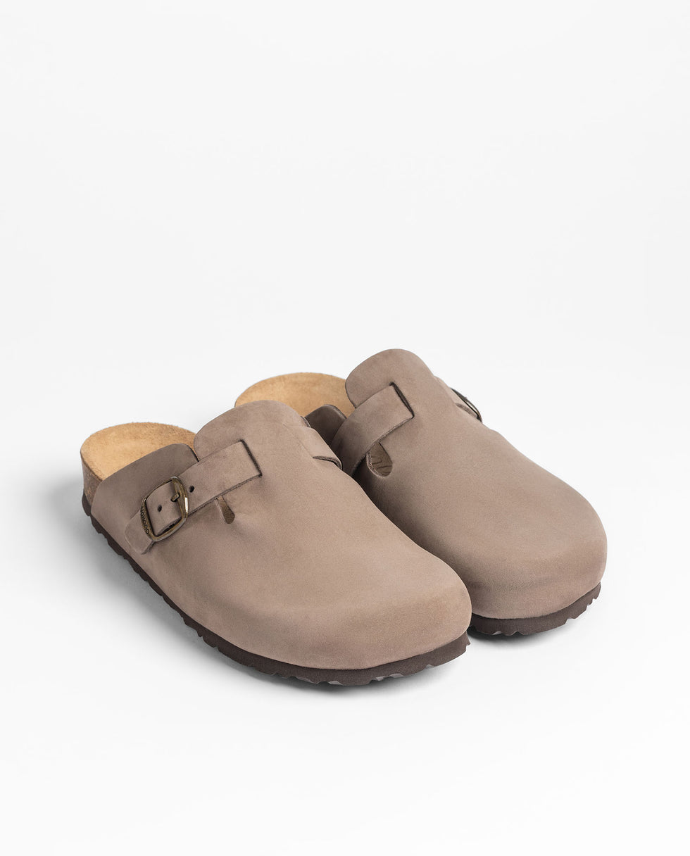 Yokono 599 zoccoli donna marroni in pelle
