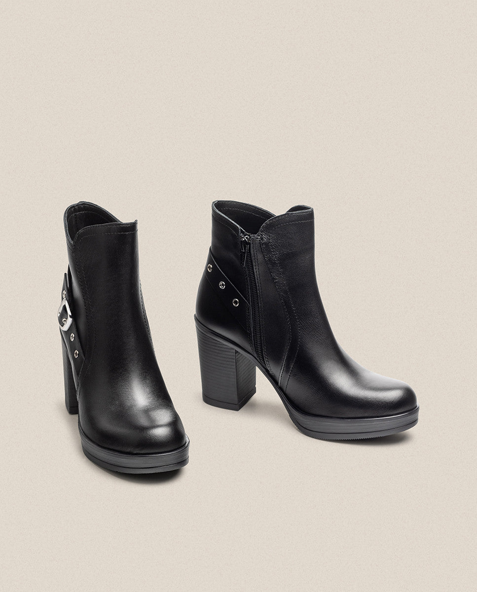 Yokono PILSEN-011 stivaletti donna nero tacco 9 cm