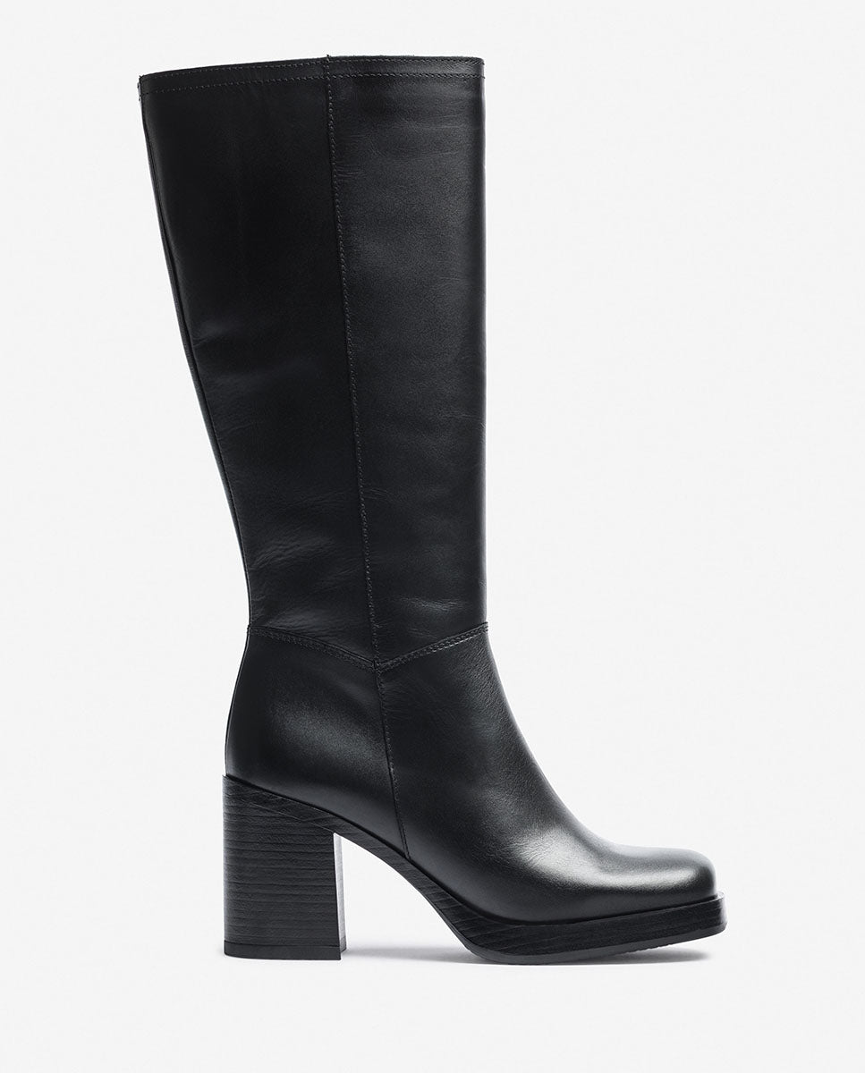 Yokono Kolin 008 tronchetti donna nero tacco 6 cm